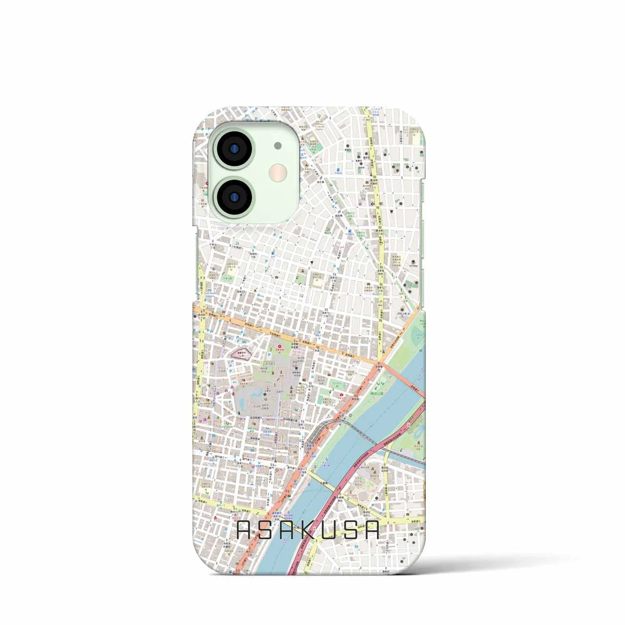 【浅草2(東京都)】地図柄iPhoneケース(バックカバータイプ)
