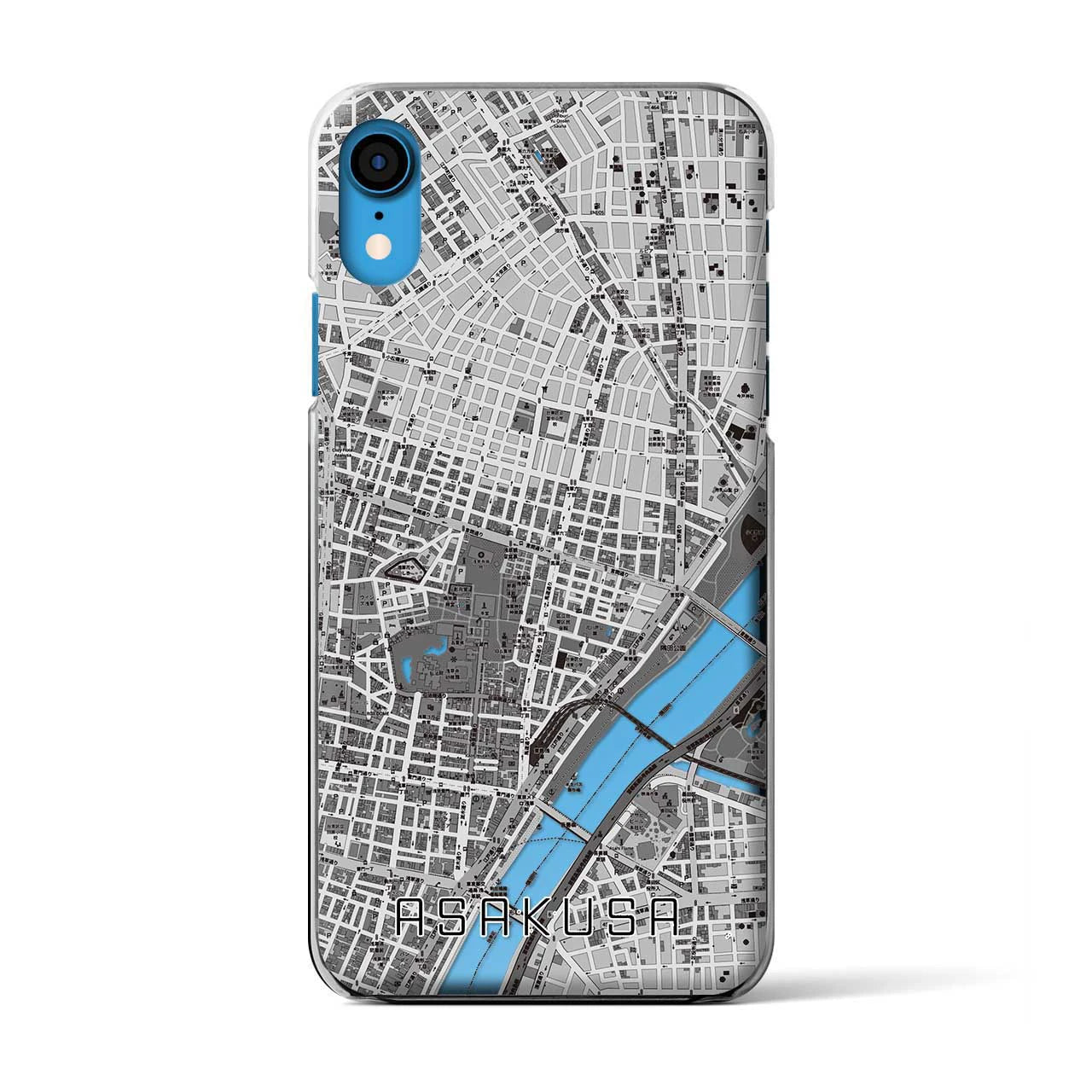 【浅草2(東京都)】地図柄iPhoneケース(クリアタイプ)