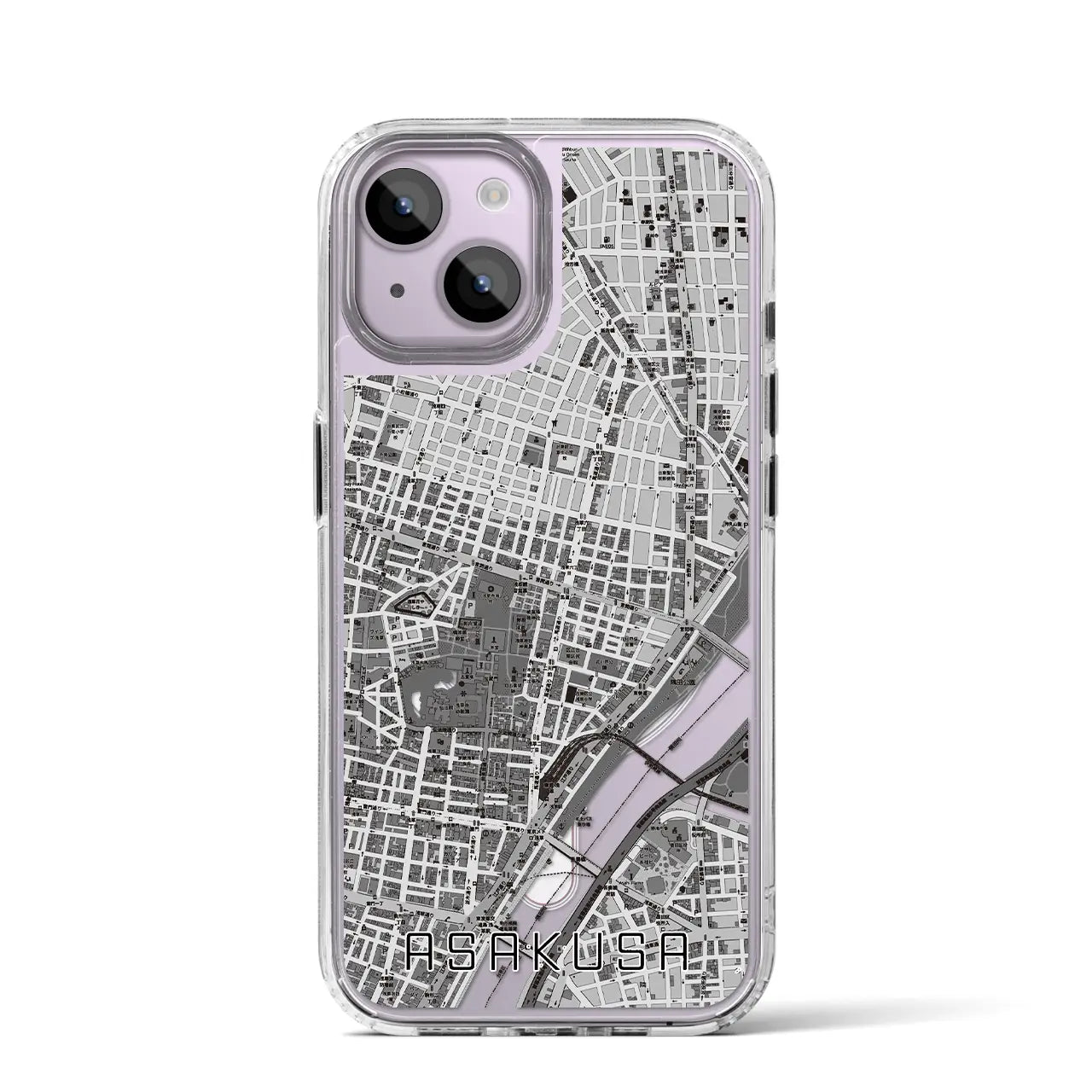 【浅草2(東京都)】地図柄iPhoneケース(MagSafeタイプ)