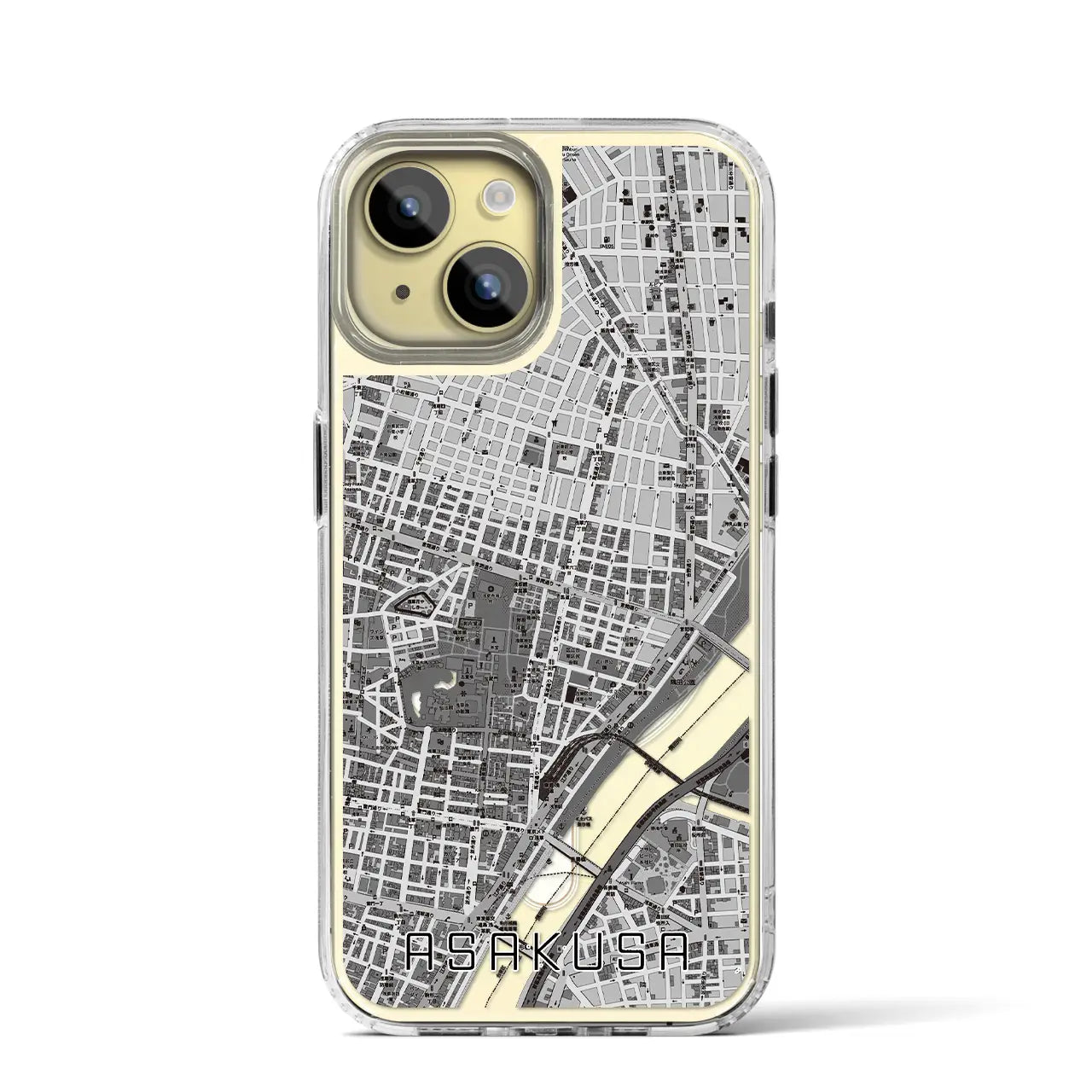 【浅草2(東京都)】地図柄iPhoneケース(MagSafeタイプ)