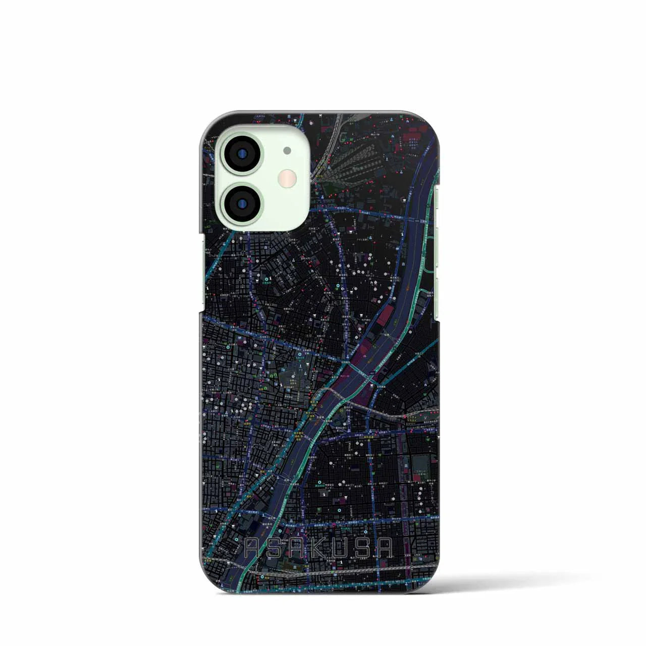 【浅草(東京都)】地図柄iPhoneケース(バックカバータイプ)