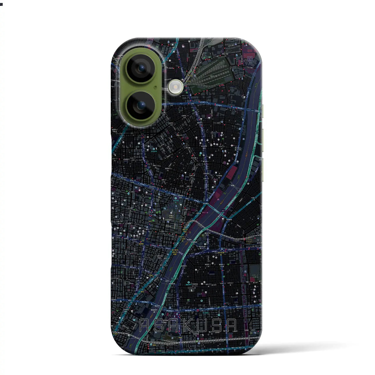 【浅草(東京都)】地図柄iPhoneケース(バックカバータイプ)