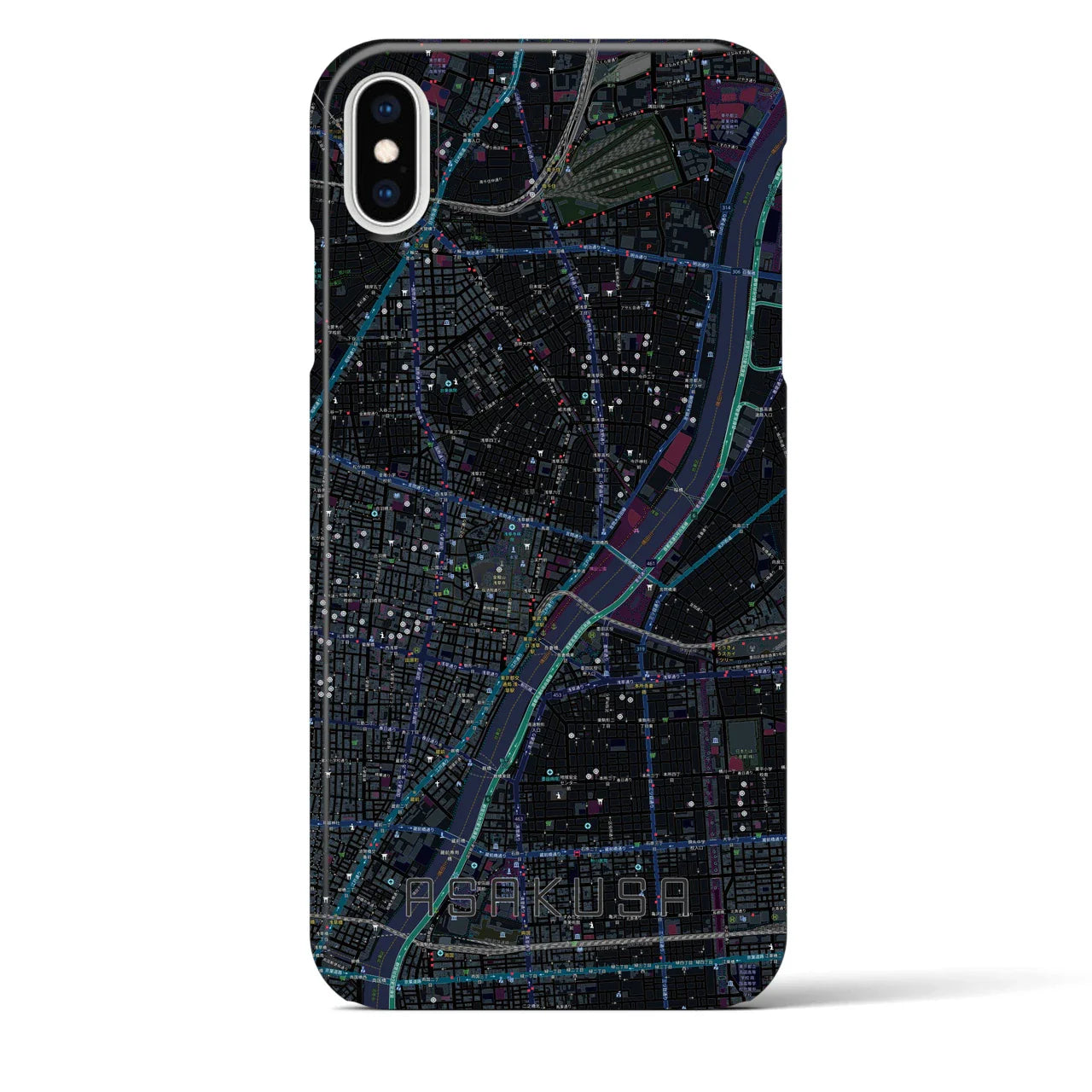 【浅草(東京都)】地図柄iPhoneケース(バックカバータイプ)