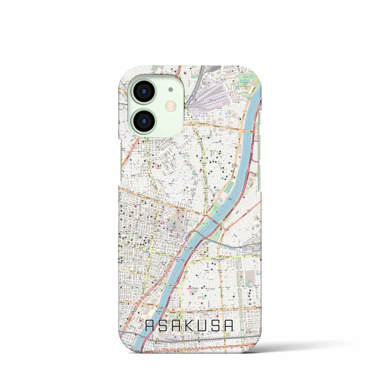 【浅草(東京都)】地図柄iPhoneケース(バックカバータイプ)