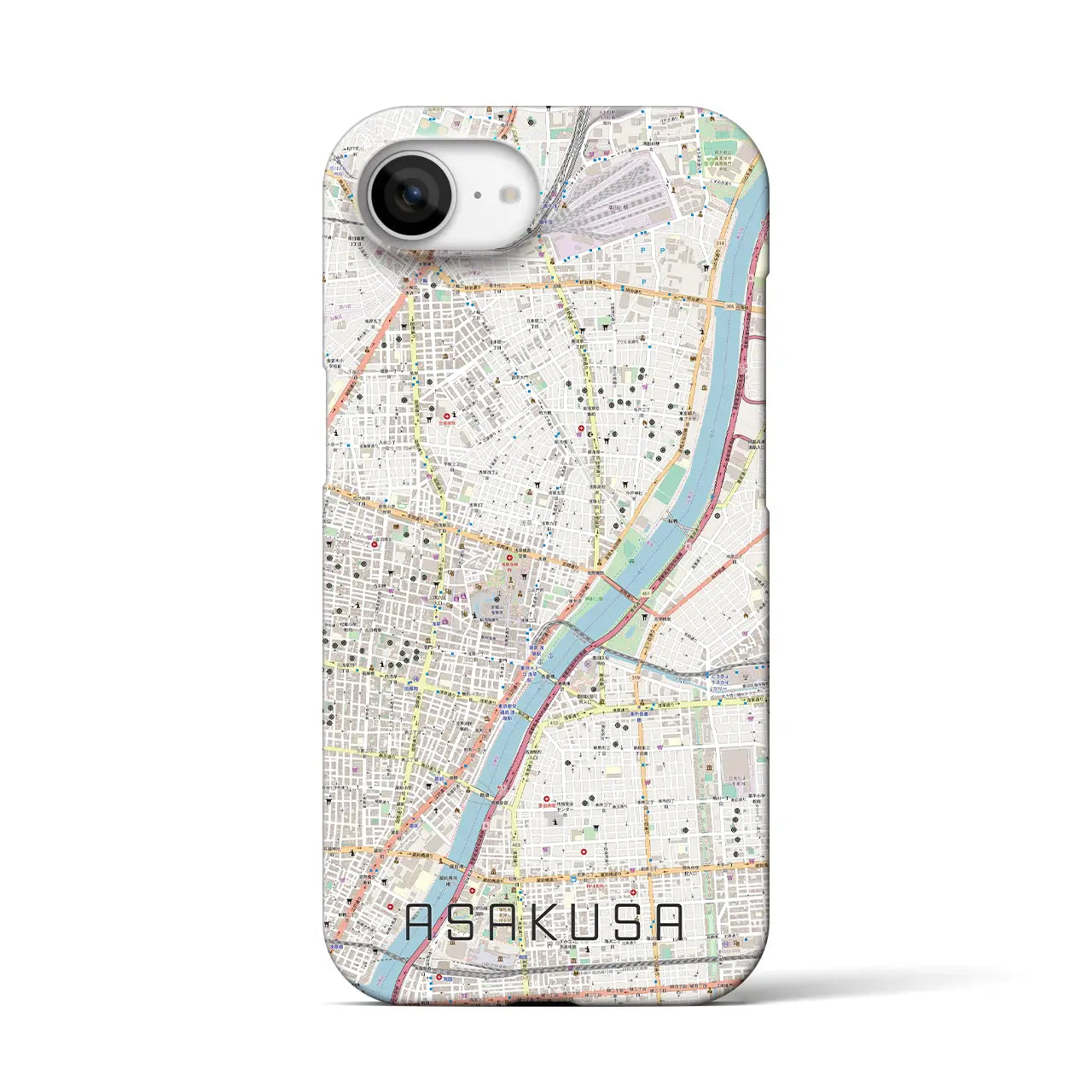 【浅草(東京都)】地図柄iPhoneケース(バックカバータイプ)