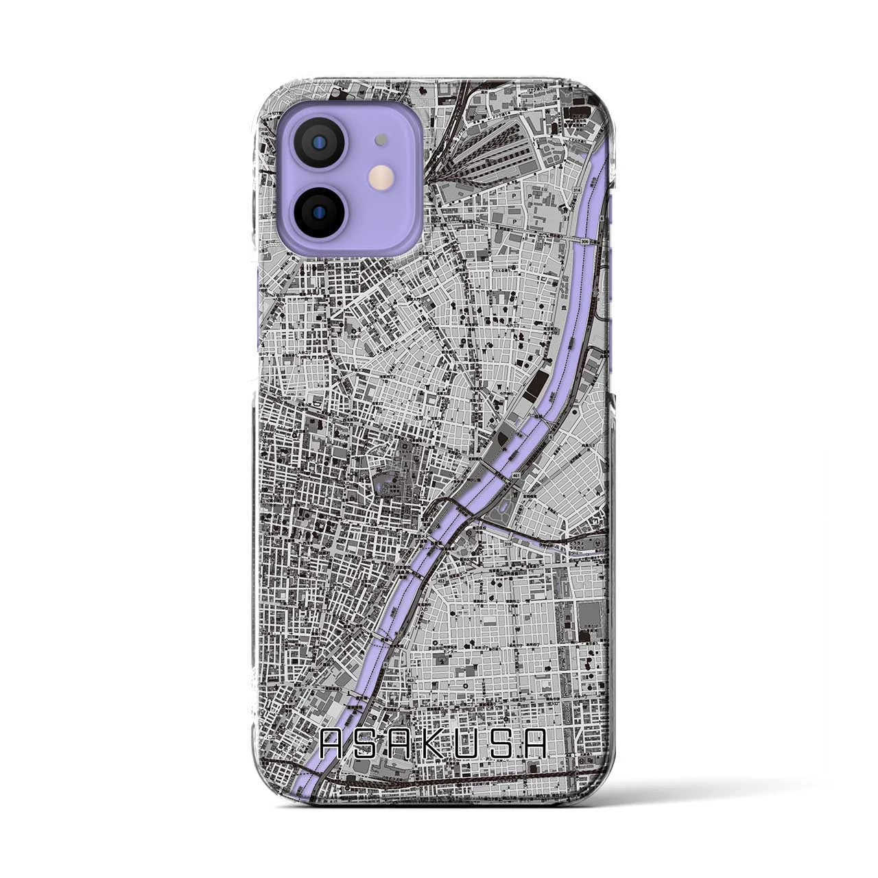 【浅草(東京都)】地図柄iPhoneケース(クリアタイプ)