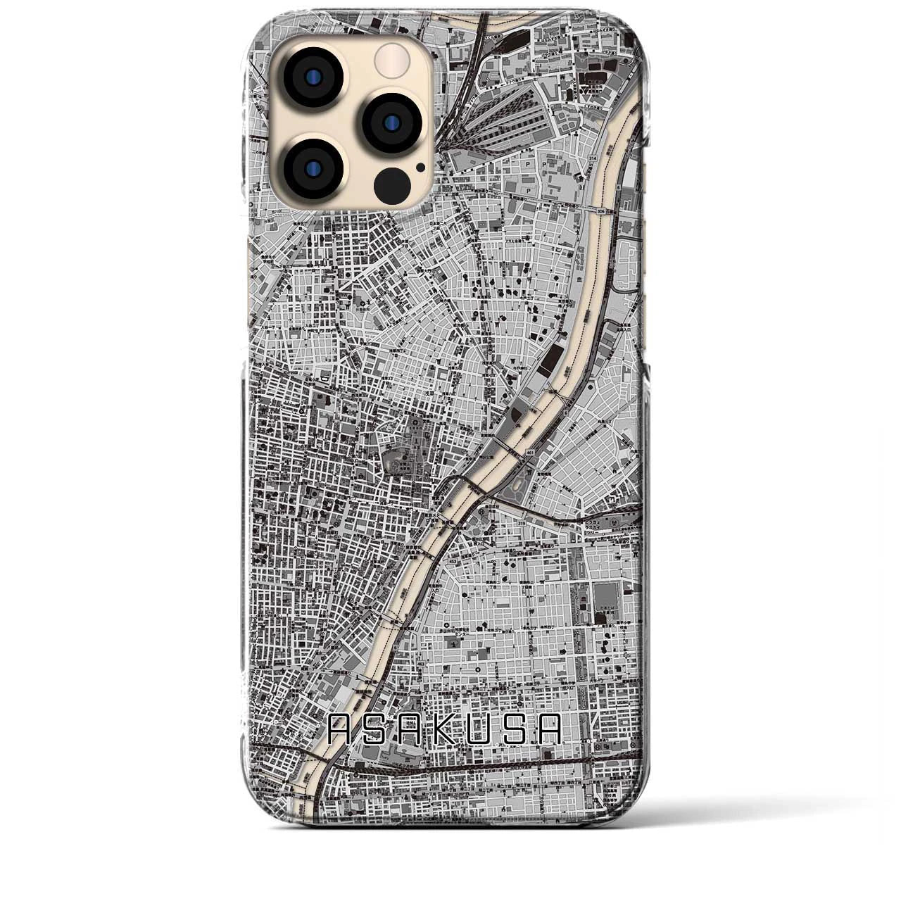 【浅草(東京都)】地図柄iPhoneケース(クリアタイプ)