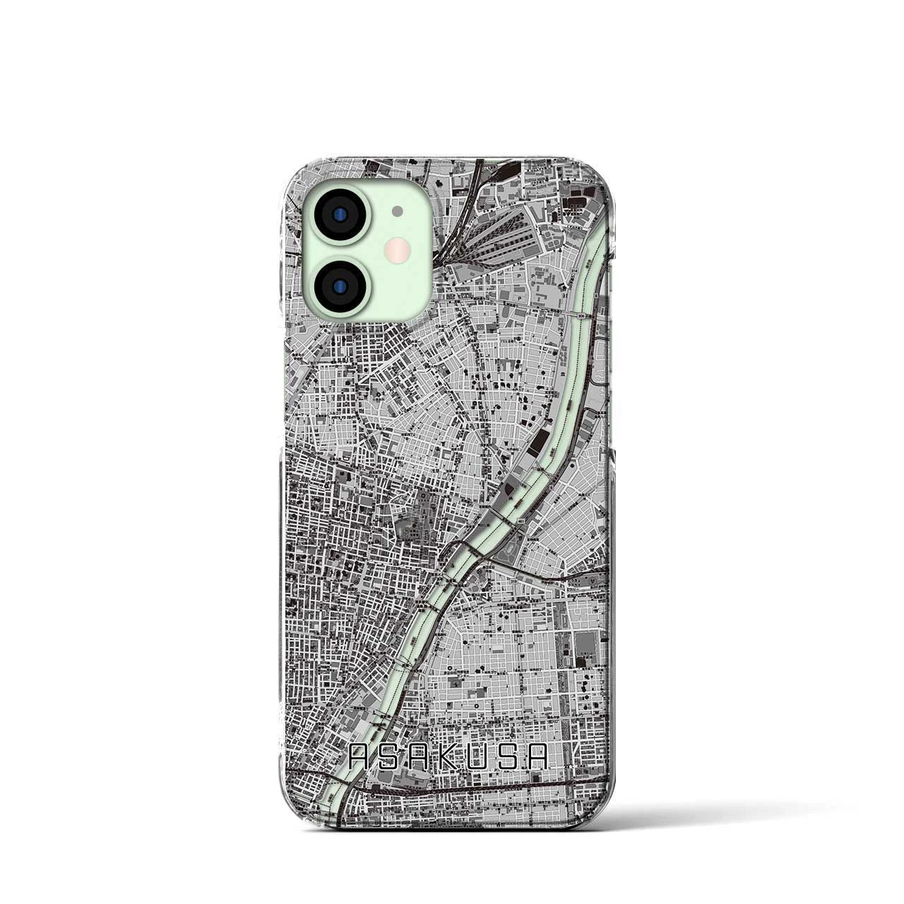 【浅草(東京都)】地図柄iPhoneケース(クリアタイプ)