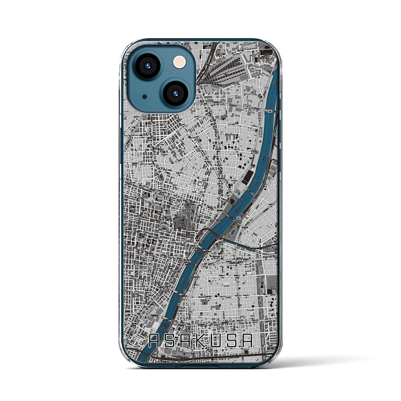 【浅草(東京都)】地図柄iPhoneケース(クリアタイプ)