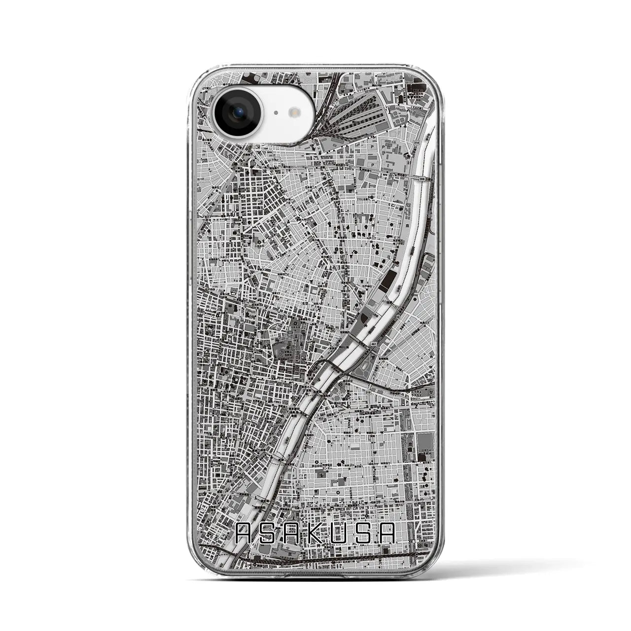 【浅草(東京都)】地図柄iPhoneケース(クリアタイプ)