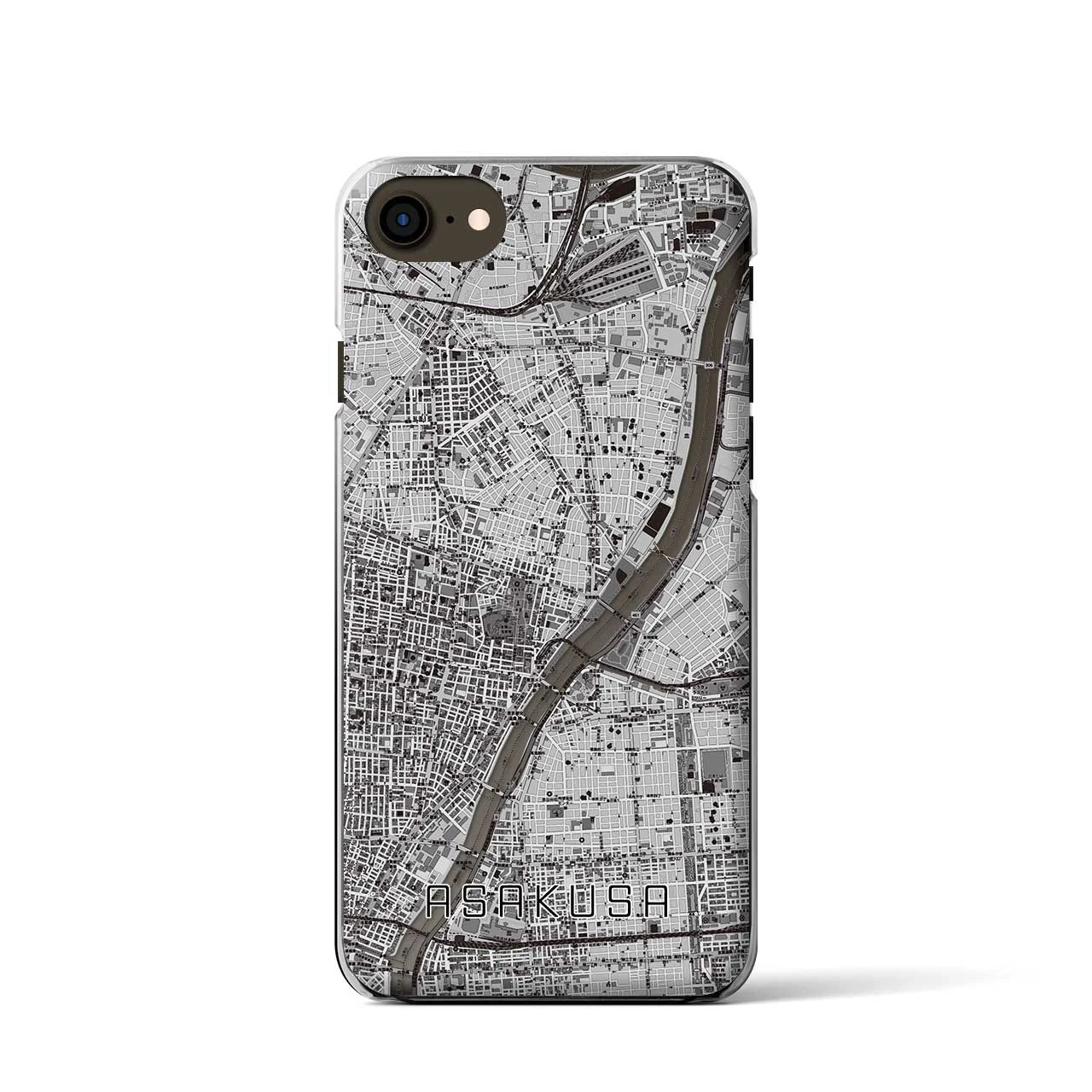 【浅草(東京都)】地図柄iPhoneケース(クリアタイプ)