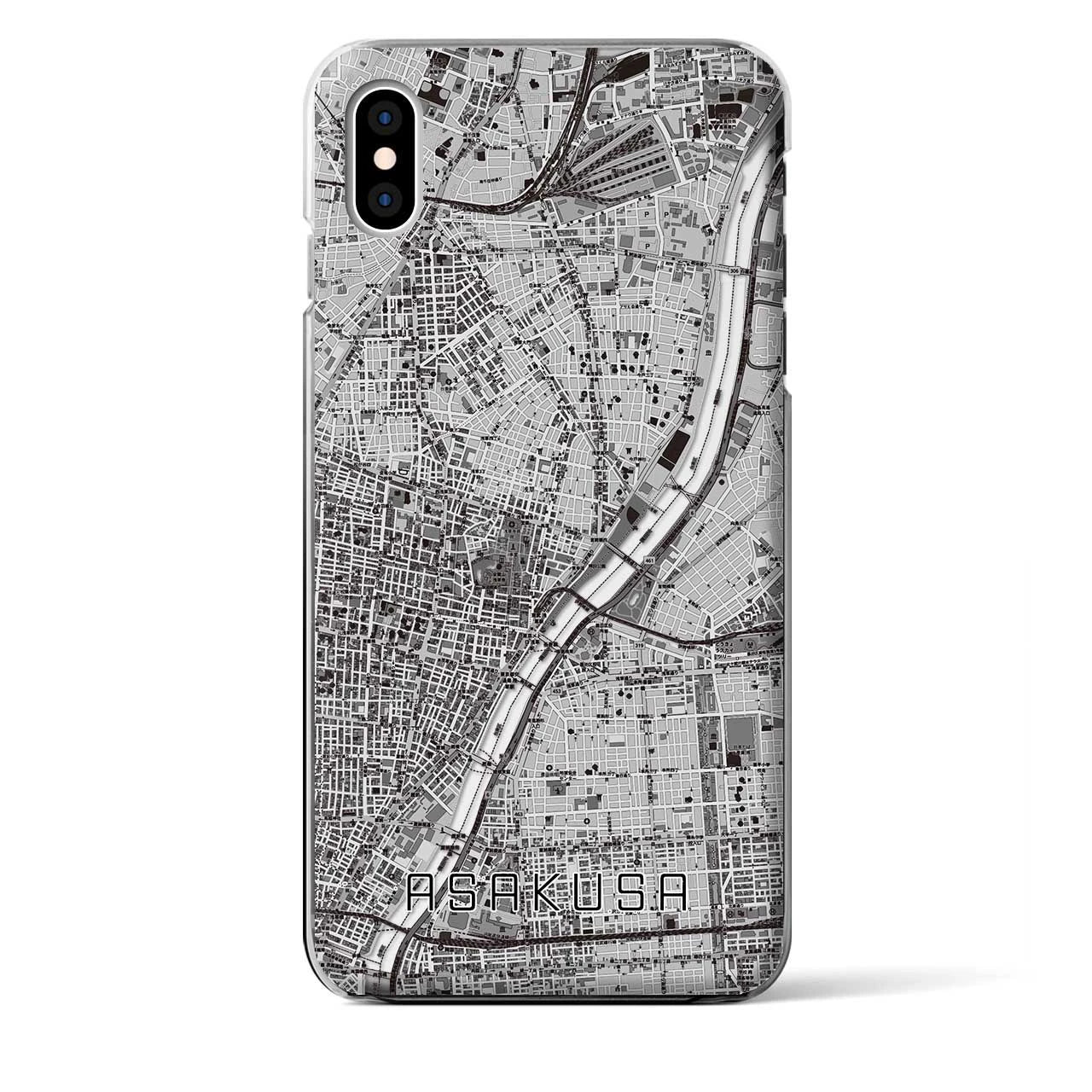 【浅草(東京都)】地図柄iPhoneケース(クリアタイプ)