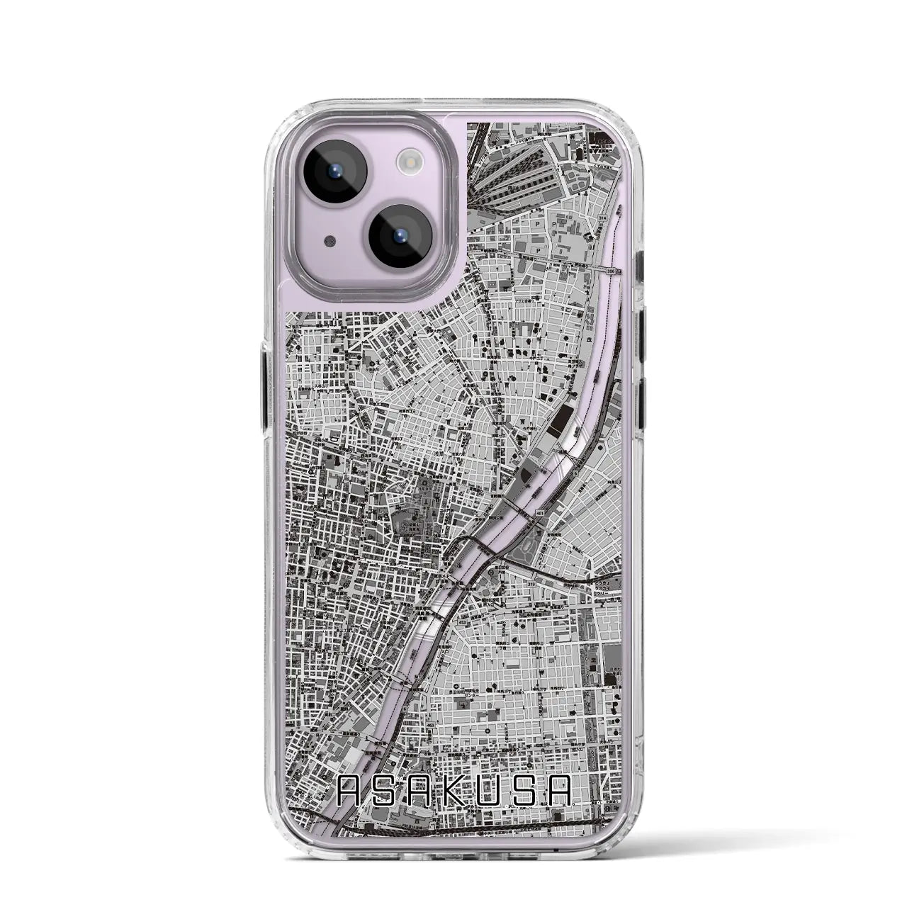 【浅草(東京都)】地図柄iPhoneケース(MagSafeタイプ)