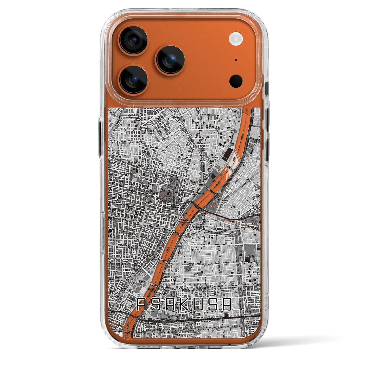 【浅草(東京都)】地図柄iPhoneケース(MagSafeタイプ)