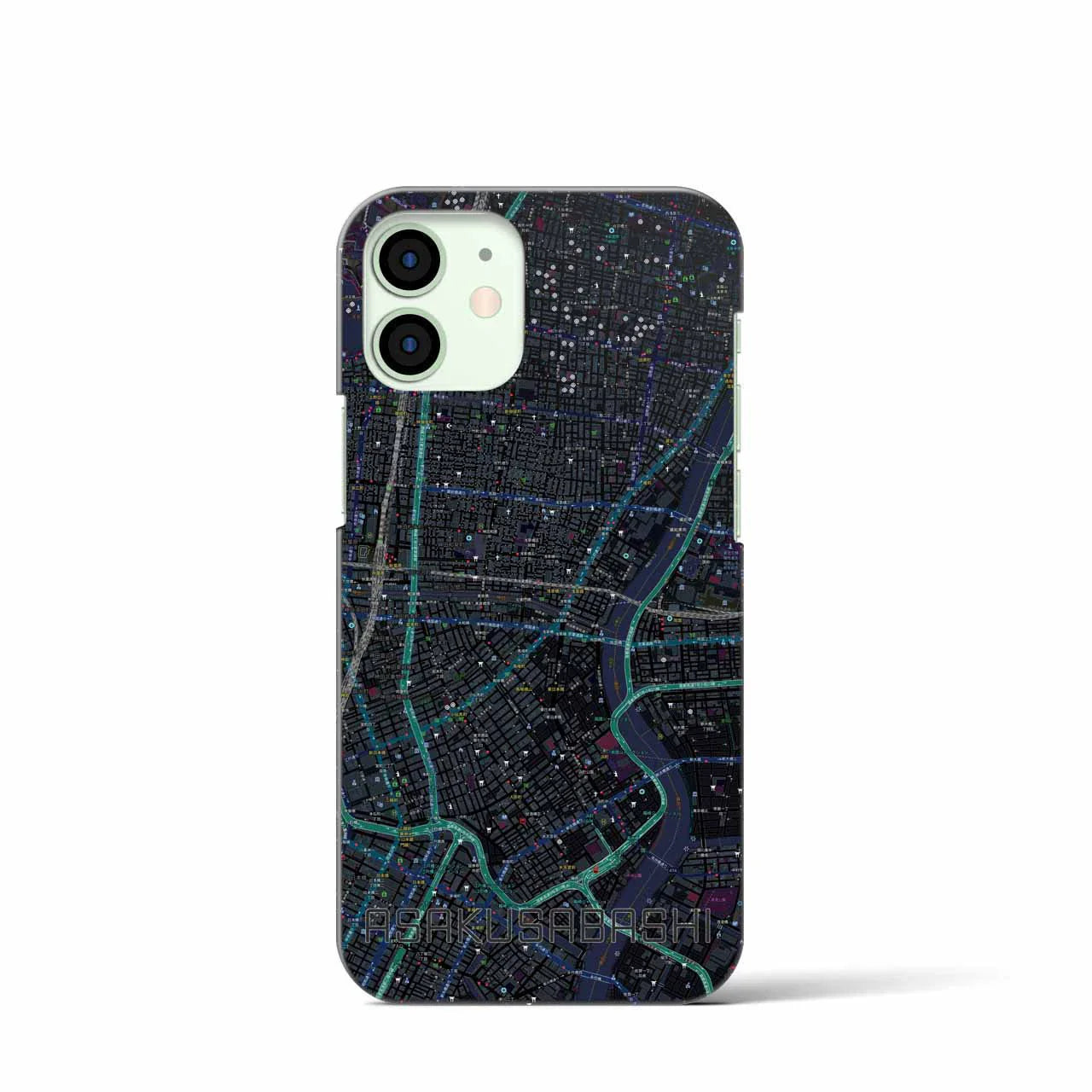【浅草橋(東京都)】地図柄iPhoneケース(バックカバータイプ)