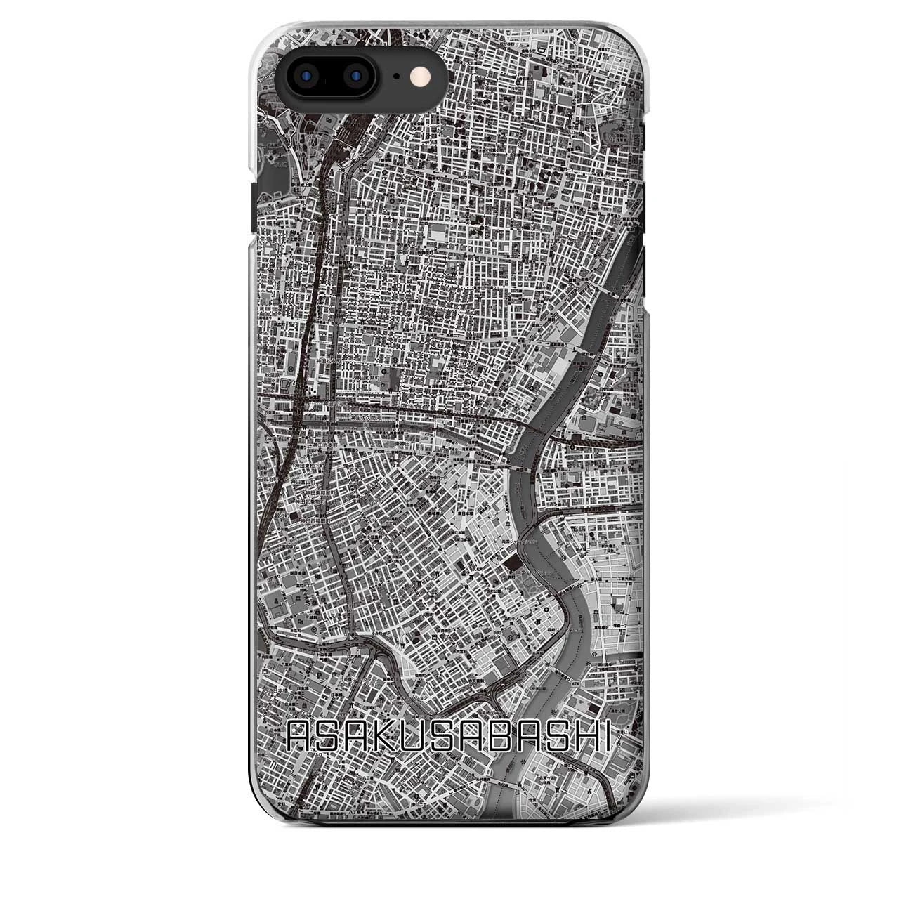 【浅草橋(東京都)】地図柄iPhoneケース(クリアタイプ)