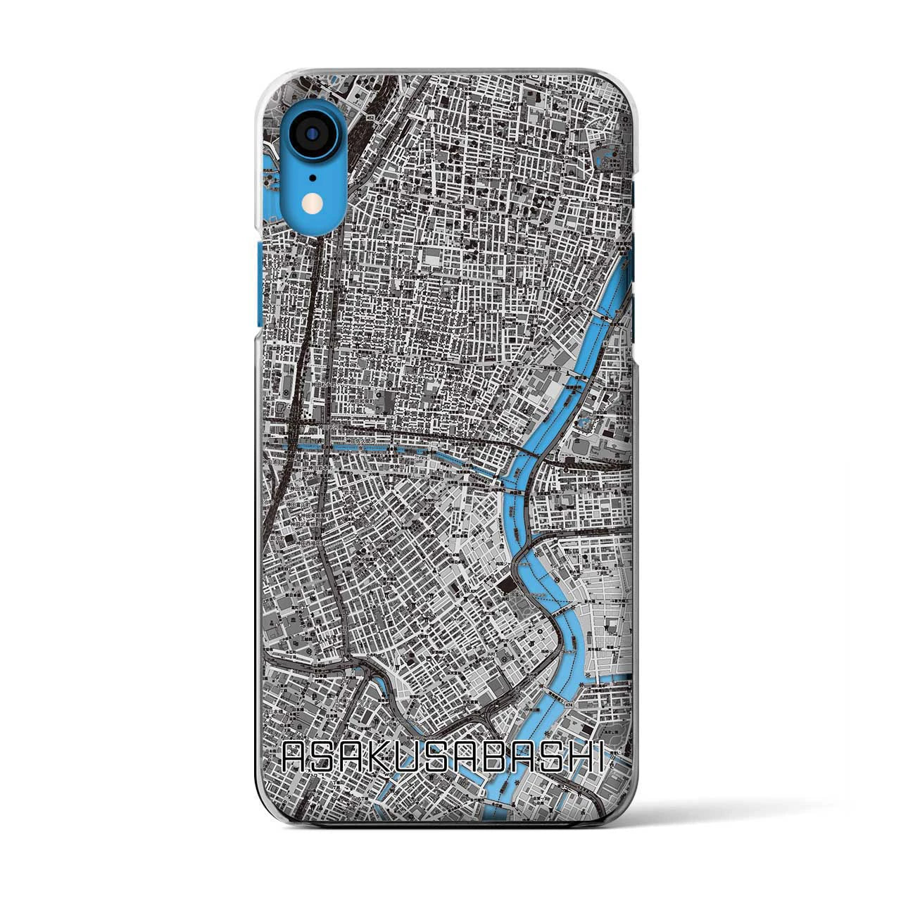 【浅草橋(東京都)】地図柄iPhoneケース(クリアタイプ)