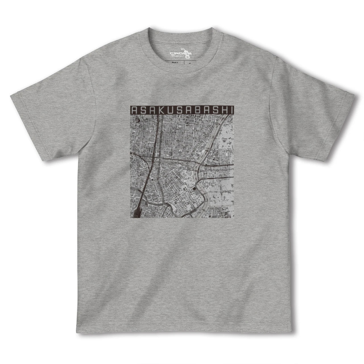【浅草橋(東京都)】地図柄ヘビーウェイトTシャツ