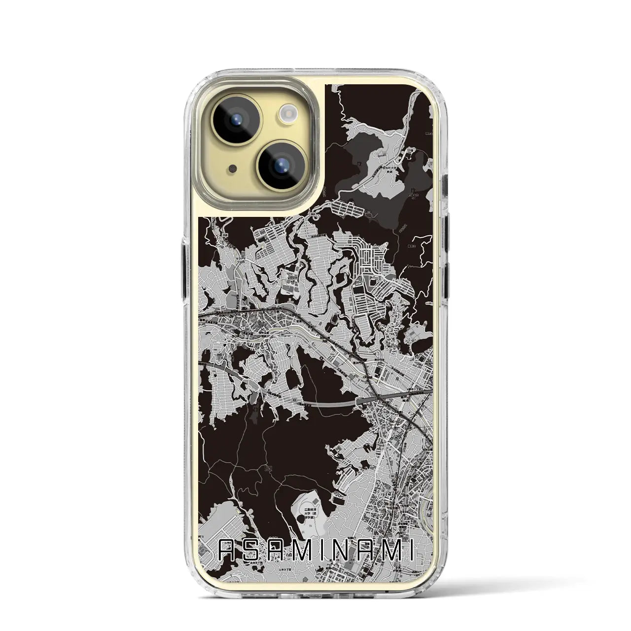 【安佐南(広島県)】地図柄iPhoneケース(MagSafeタイプ)