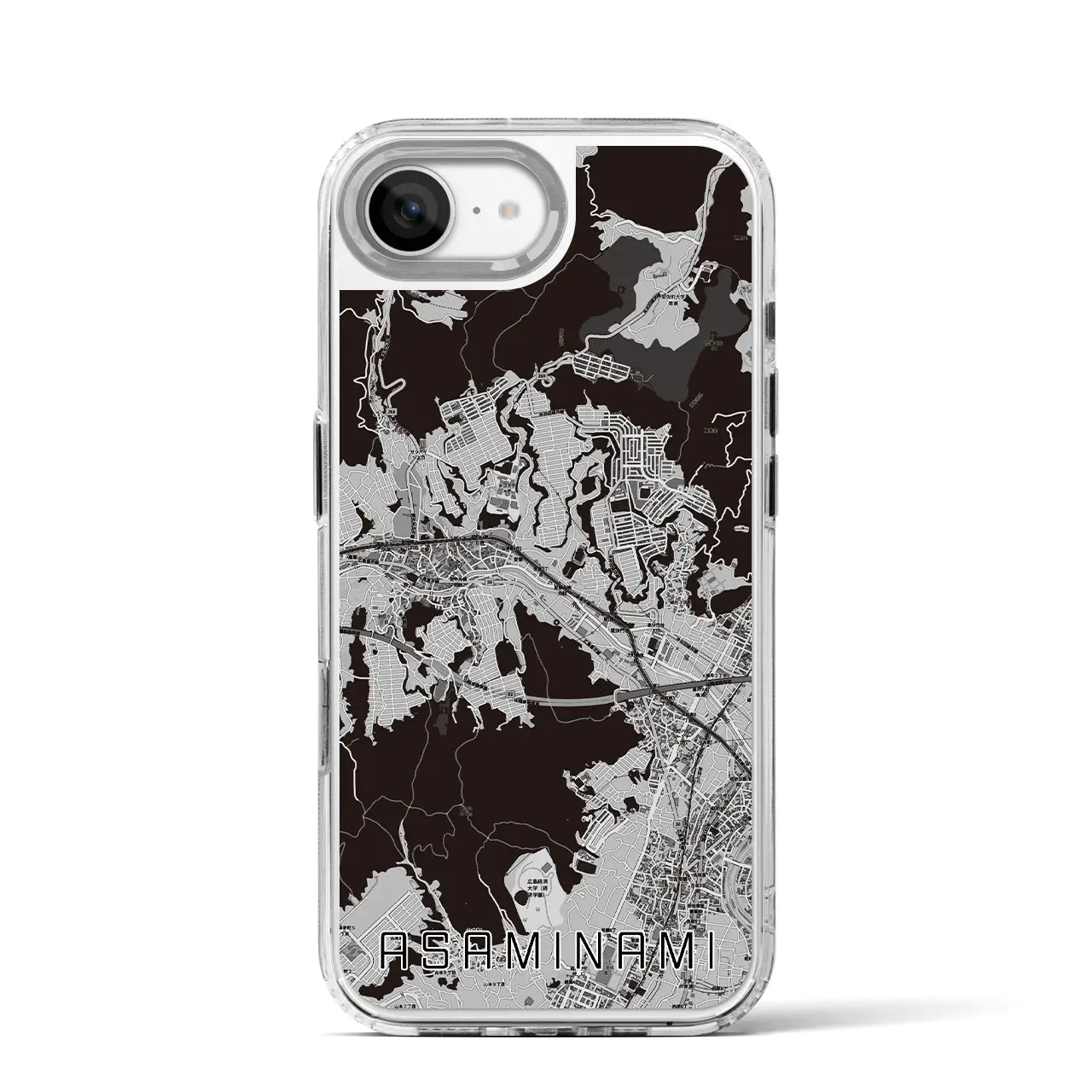 【安佐南(広島県)】地図柄iPhoneケース(MagSafeタイプ)