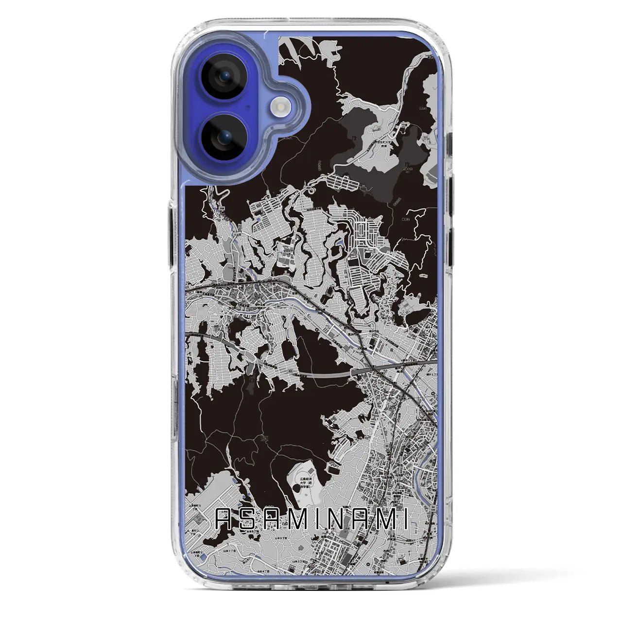 【安佐南(広島県)】地図柄iPhoneケース(MagSafeタイプ)