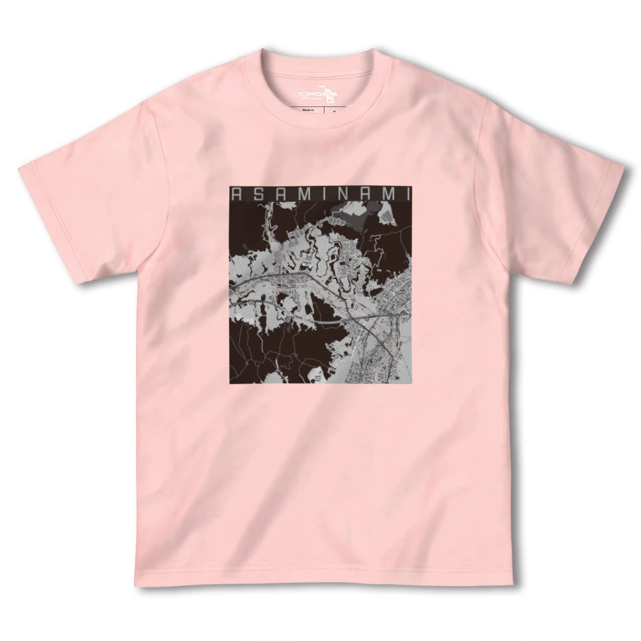 【安佐南(広島県)】地図柄ヘビーウェイトTシャツ