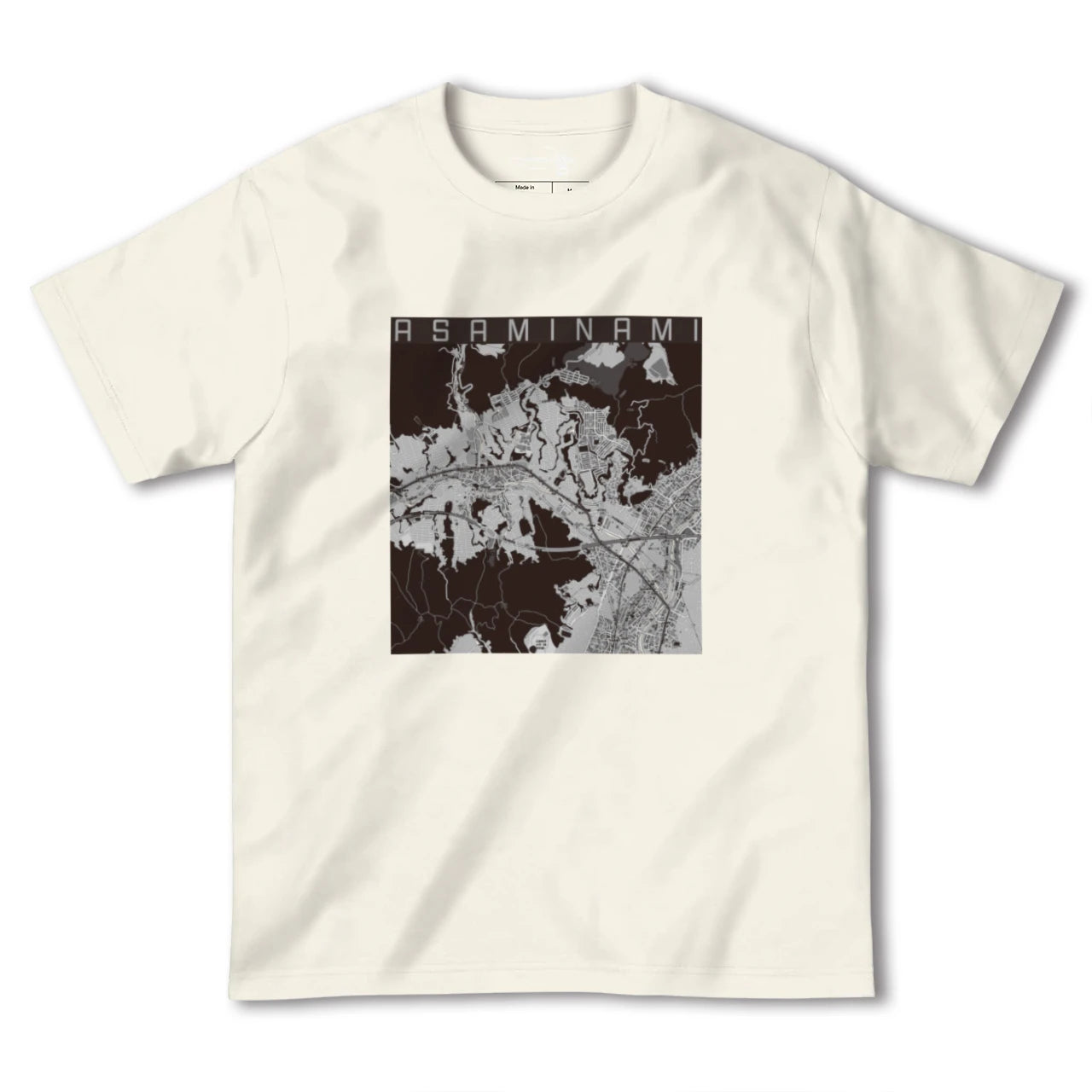 【安佐南(広島県)】地図柄ヘビーウェイトTシャツ