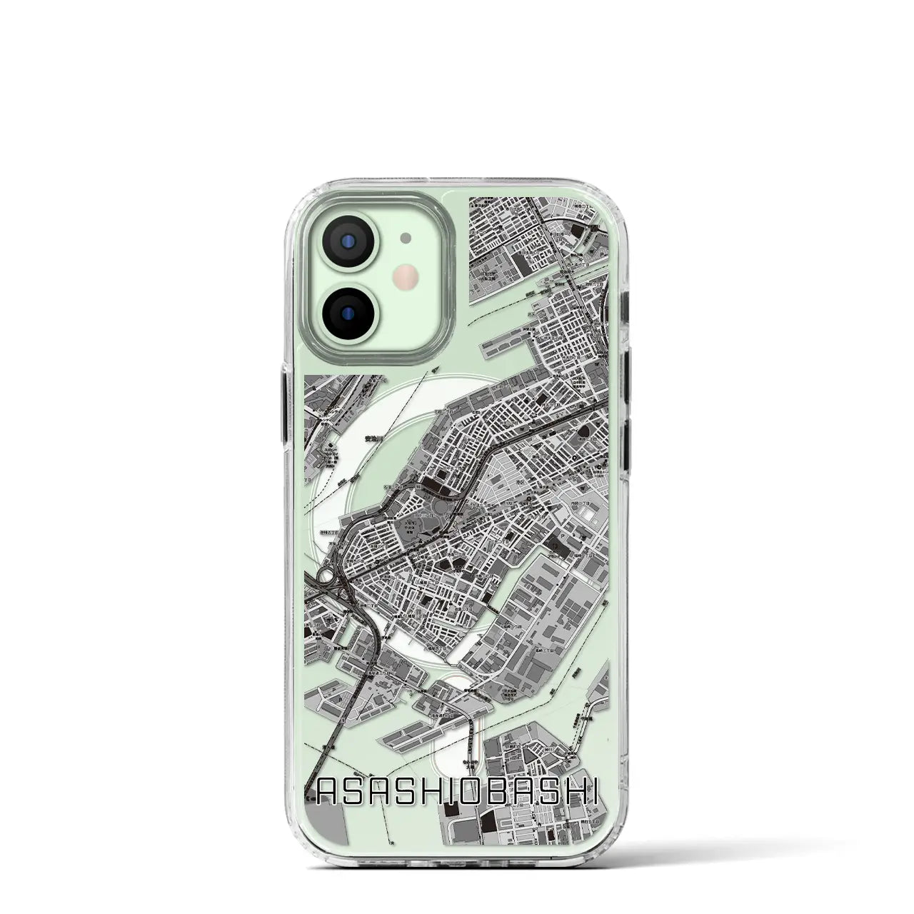 【朝潮橋(大阪府)】地図柄iPhoneケース(MagSafeタイプ)