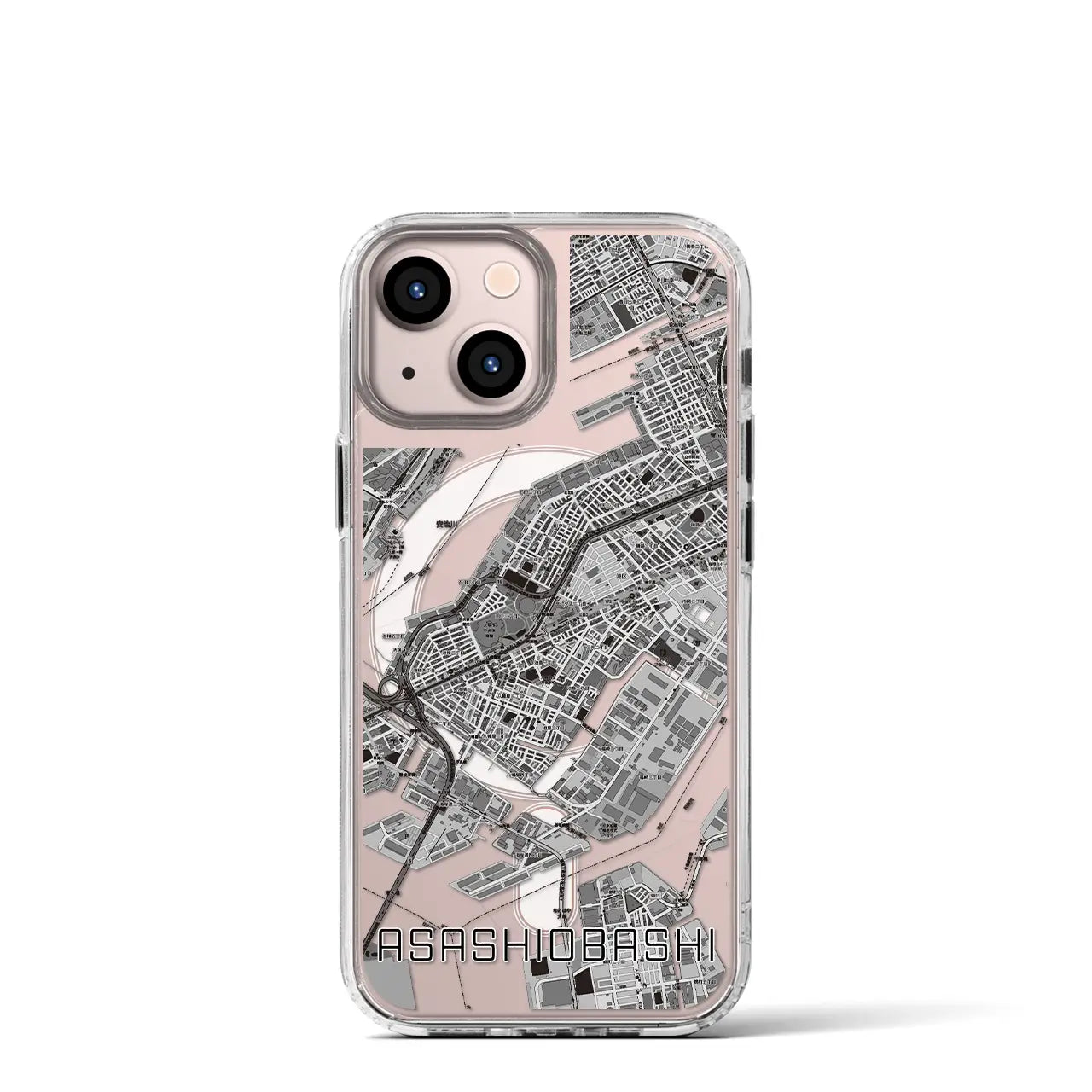 【朝潮橋(大阪府)】地図柄iPhoneケース(MagSafeタイプ)