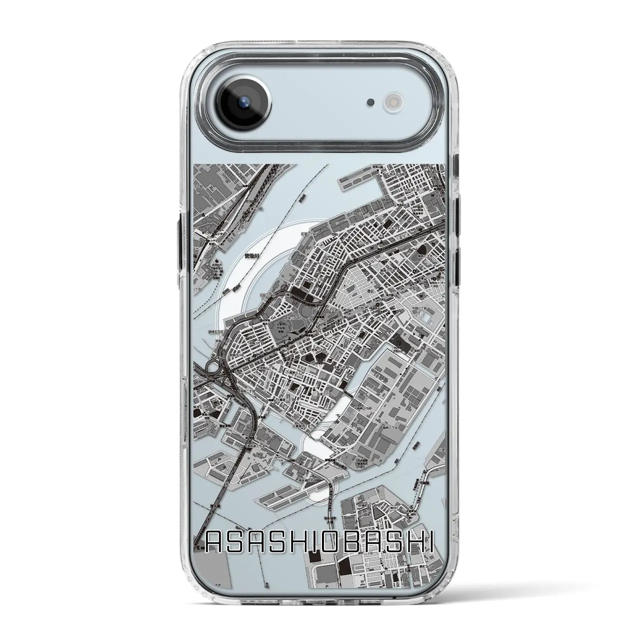 【朝潮橋(大阪府)】地図柄iPhoneケース(MagSafeタイプ)