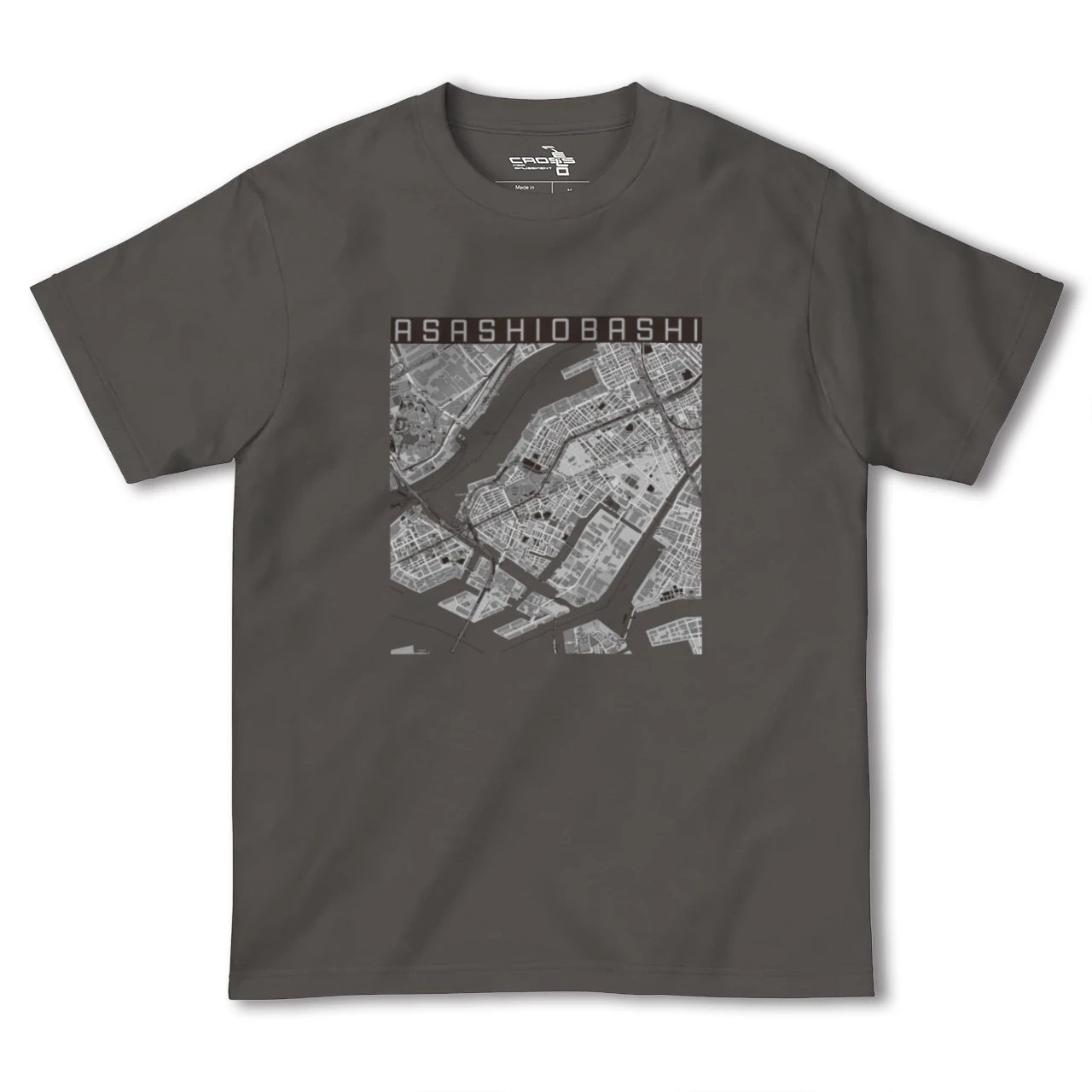 【朝潮橋(大阪府)】地図柄ヘビーウェイトTシャツ