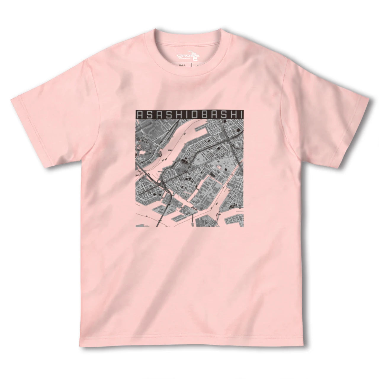 【朝潮橋(大阪府)】地図柄ヘビーウェイトTシャツ