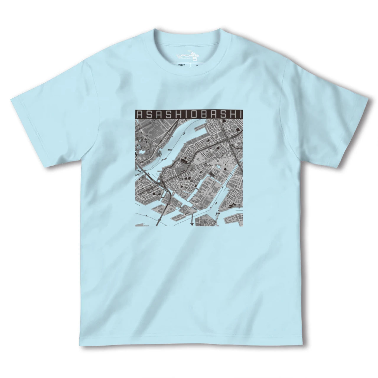 【朝潮橋(大阪府)】地図柄ヘビーウェイトTシャツ