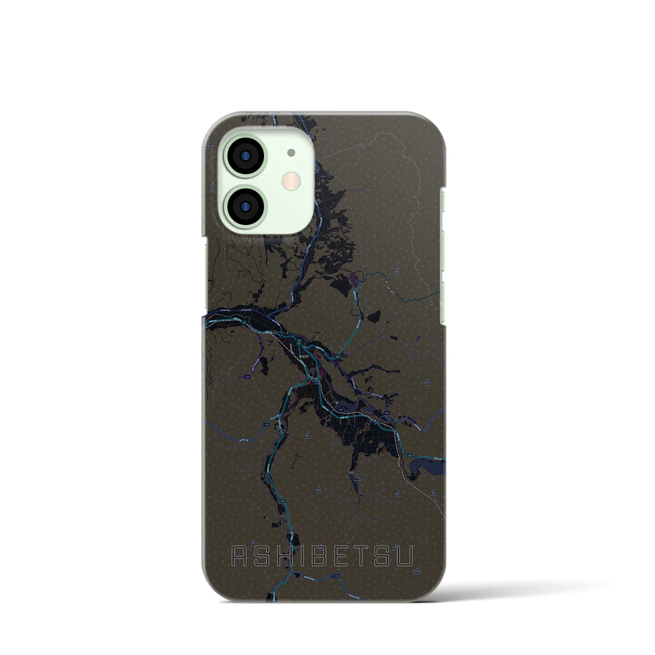 【芦別(北海道)】地図柄iPhoneケース(バックカバータイプ)