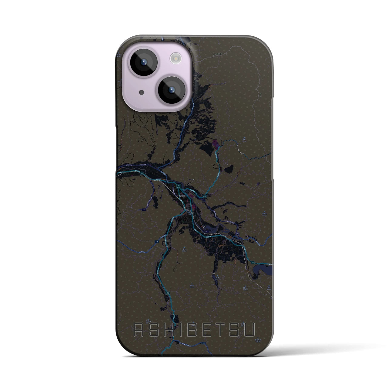 【芦別(北海道)】地図柄iPhoneケース(バックカバータイプ)