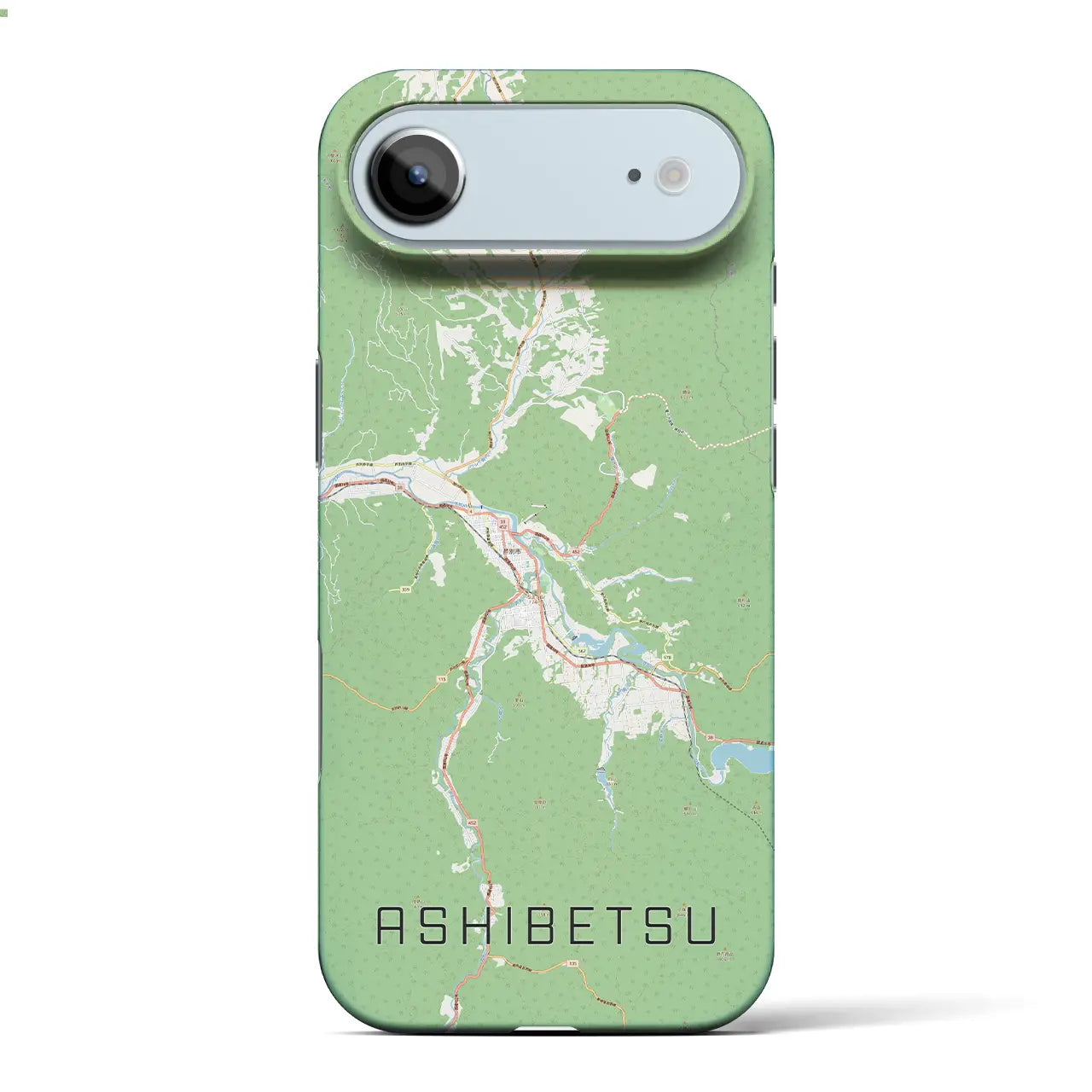 【芦別(北海道)】地図柄iPhoneケース(バックカバータイプ)