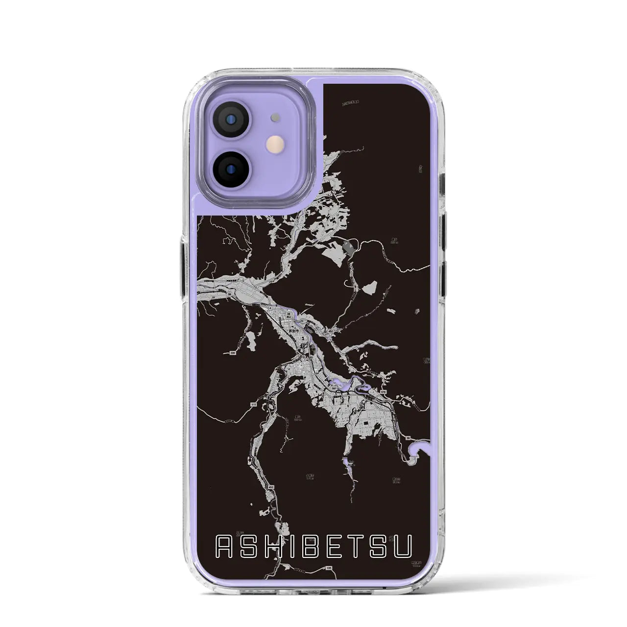 【芦別(北海道)】地図柄iPhoneケース(MagSafeタイプ)