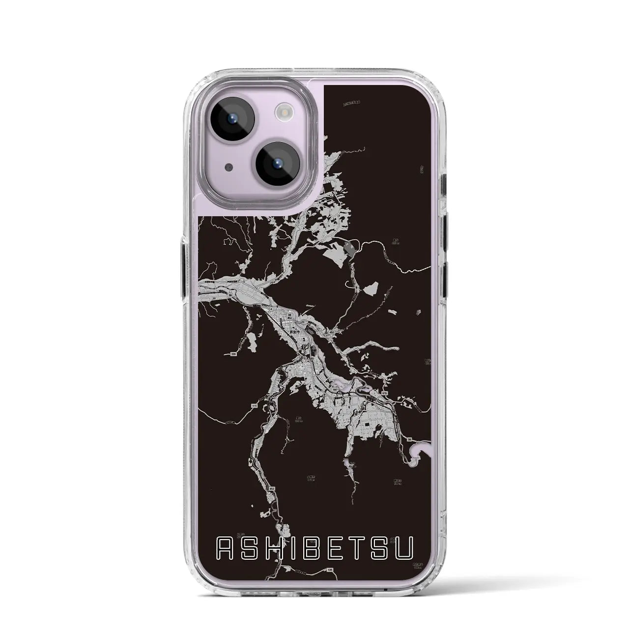【芦別(北海道)】地図柄iPhoneケース(MagSafeタイプ)
