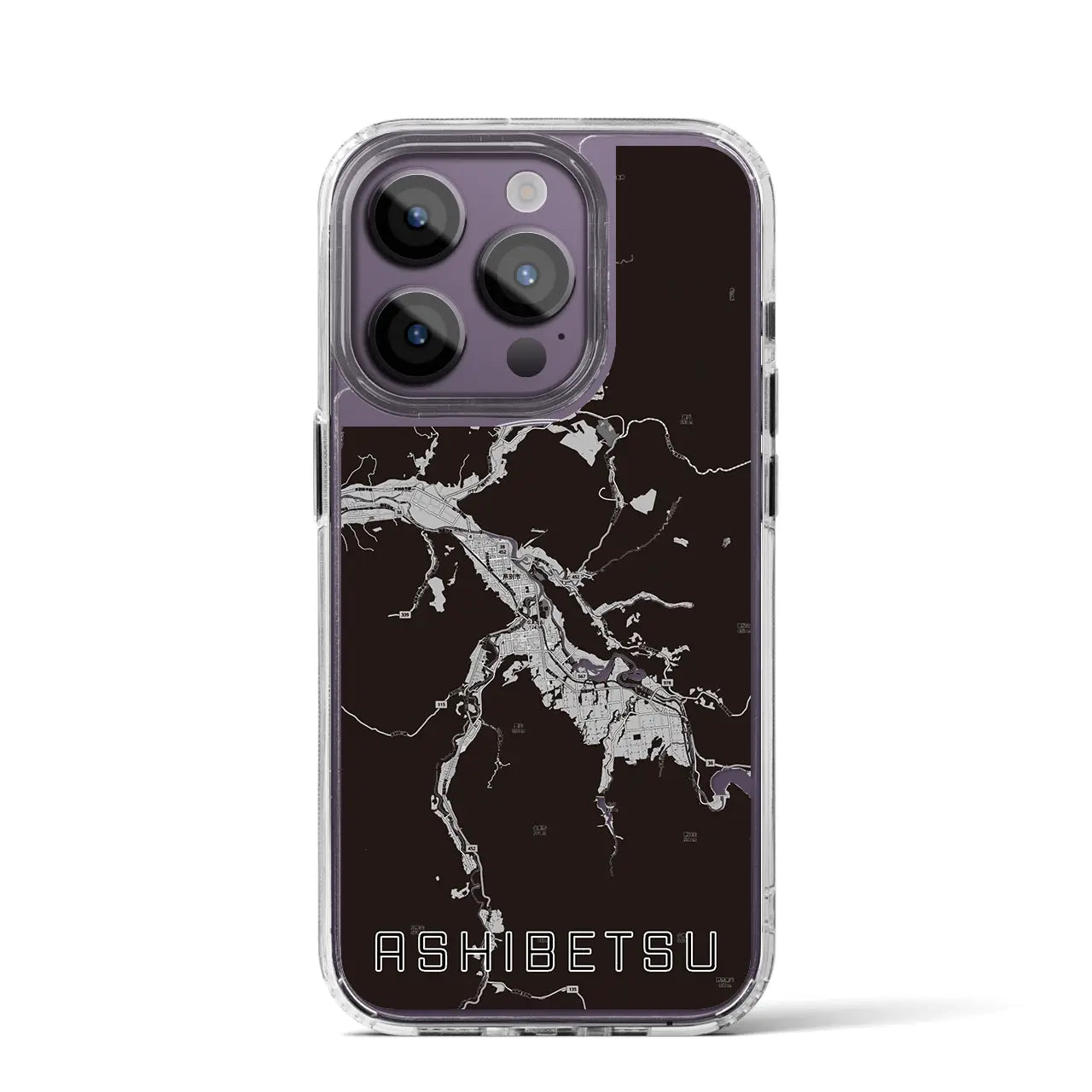 【芦別(北海道)】地図柄iPhoneケース(MagSafeタイプ)