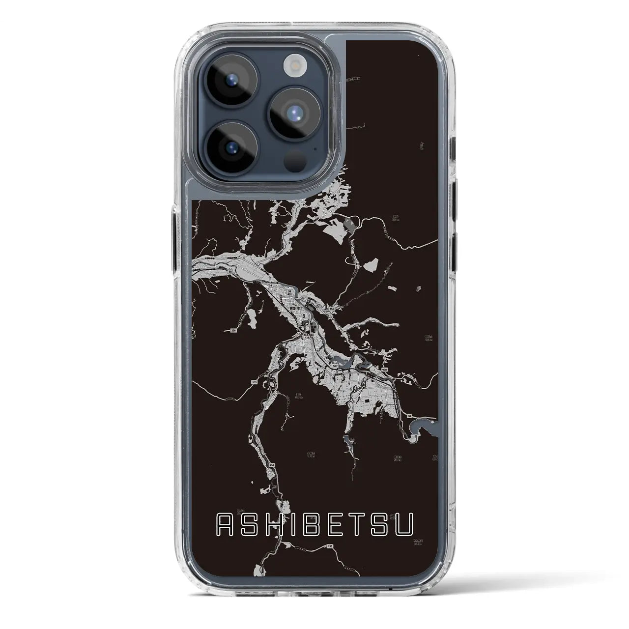 【芦別(北海道)】地図柄iPhoneケース(MagSafeタイプ)