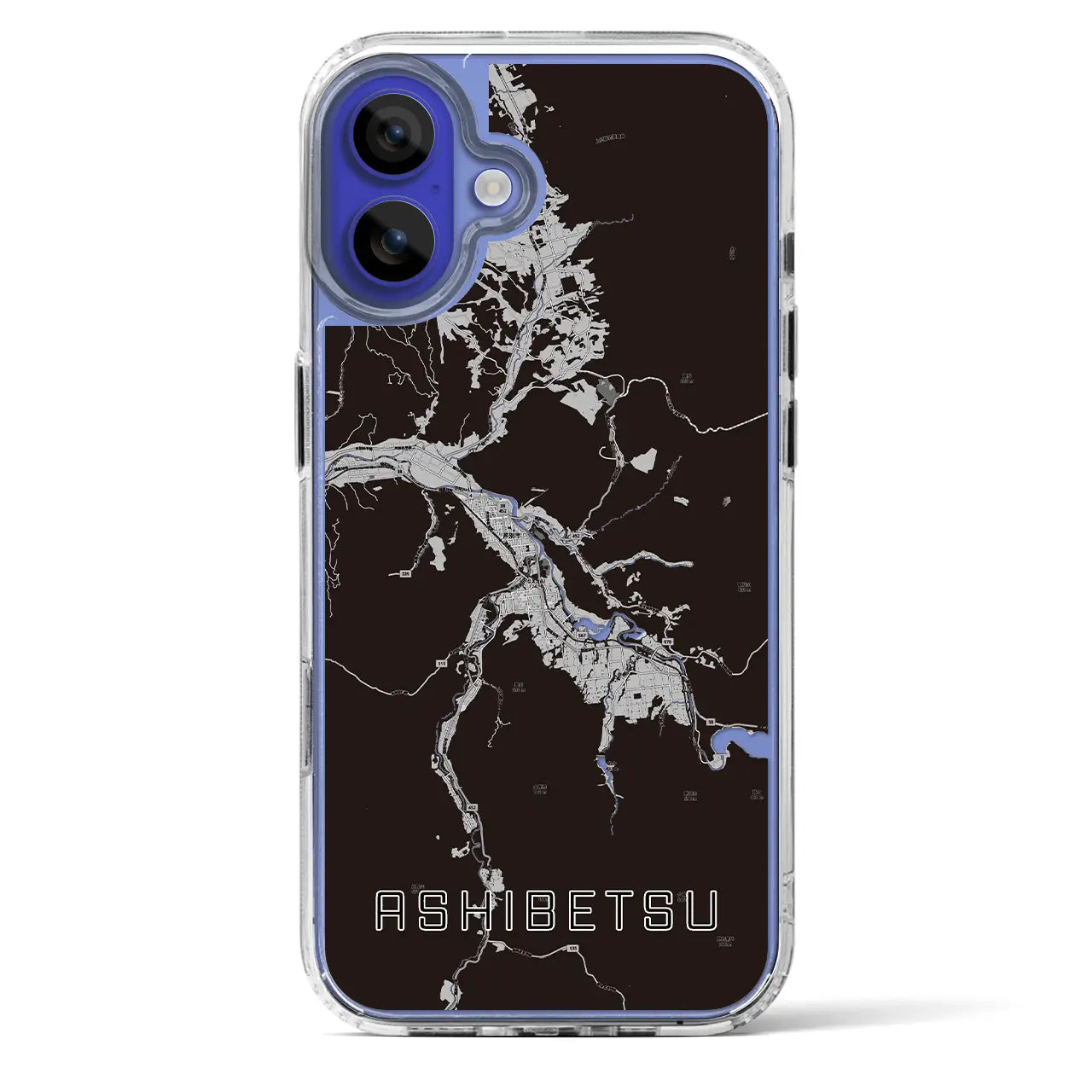 【芦別(北海道)】地図柄iPhoneケース(MagSafeタイプ)