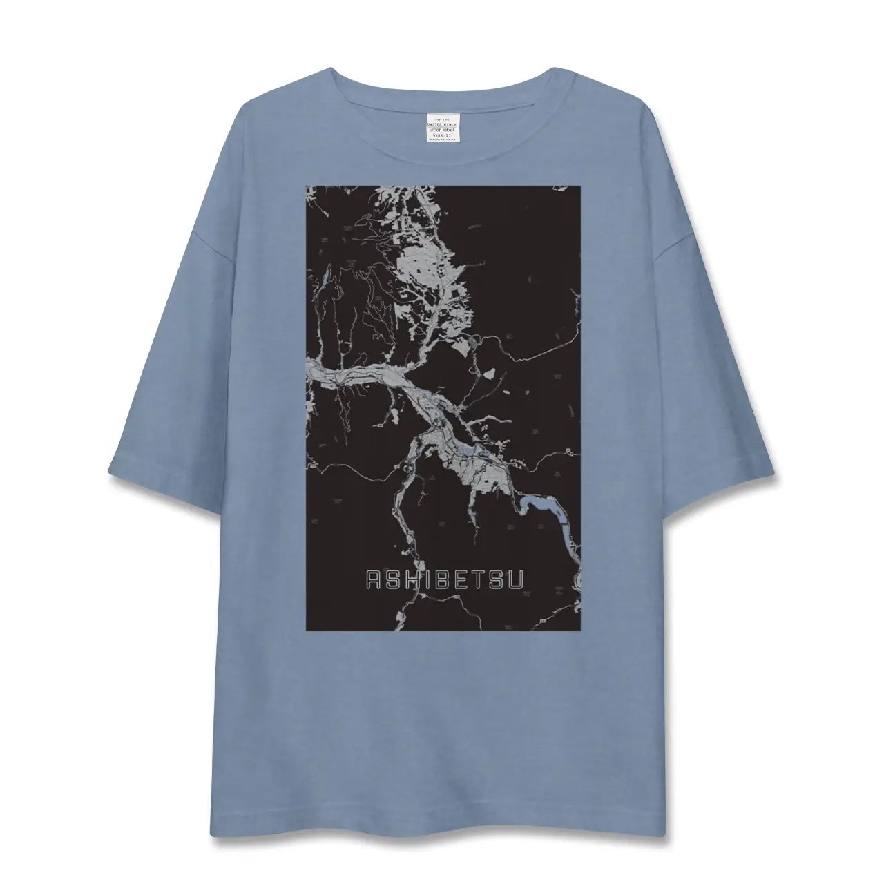 【芦別(北海道)】地図柄ビッグシルエットTシャツ