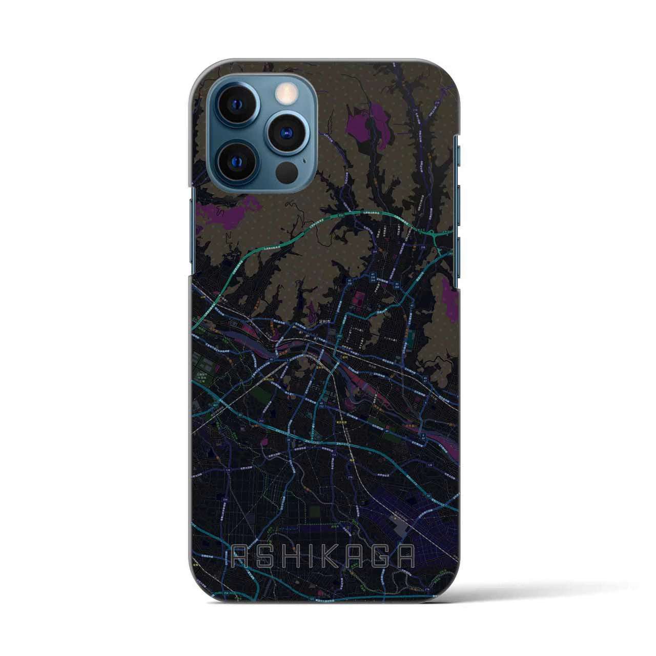 【足利(栃木県)】地図柄iPhoneケース(バックカバータイプ)