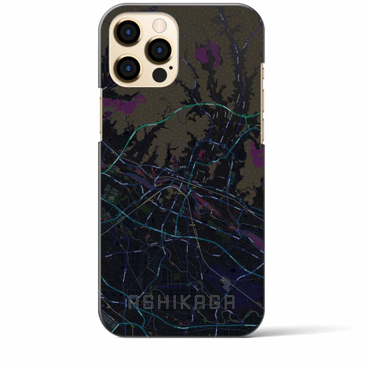 【足利(栃木県)】地図柄iPhoneケース(バックカバータイプ)