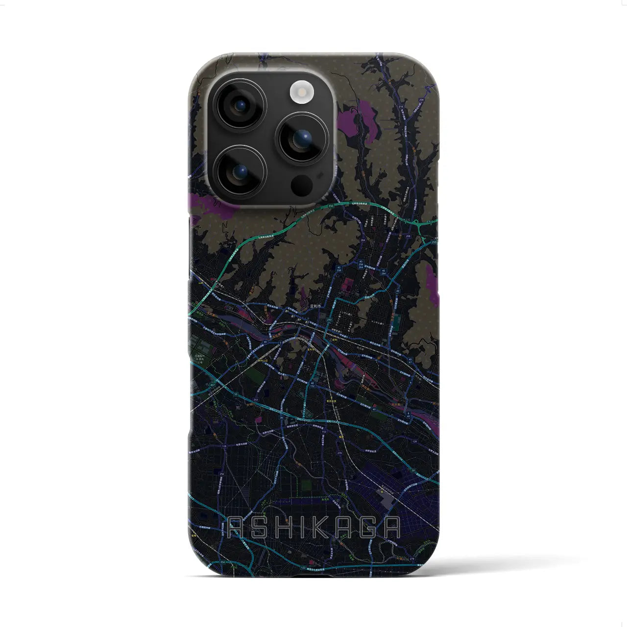 【足利(栃木県)】地図柄iPhoneケース(バックカバータイプ)