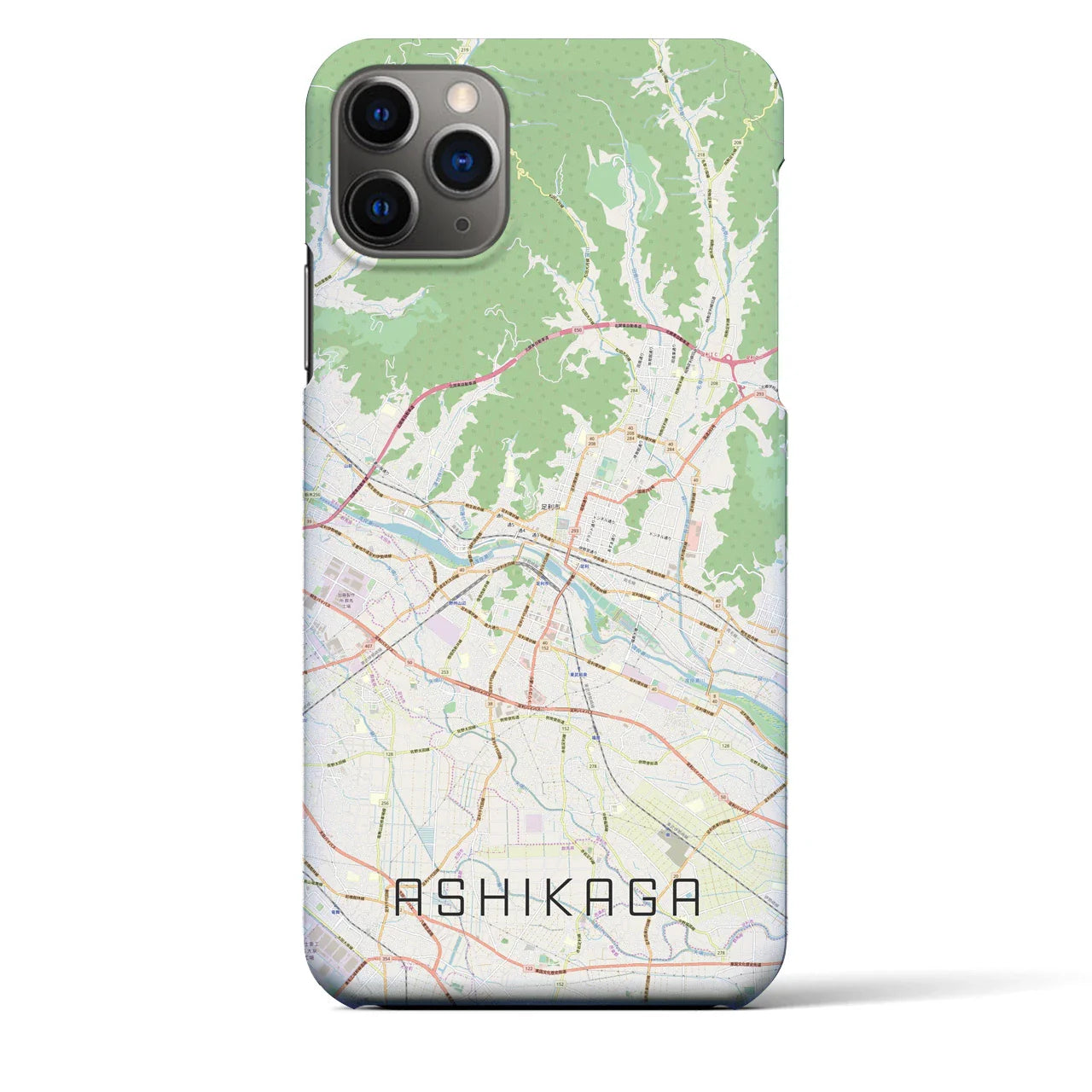 【足利(栃木県)】地図柄iPhoneケース(バックカバータイプ)