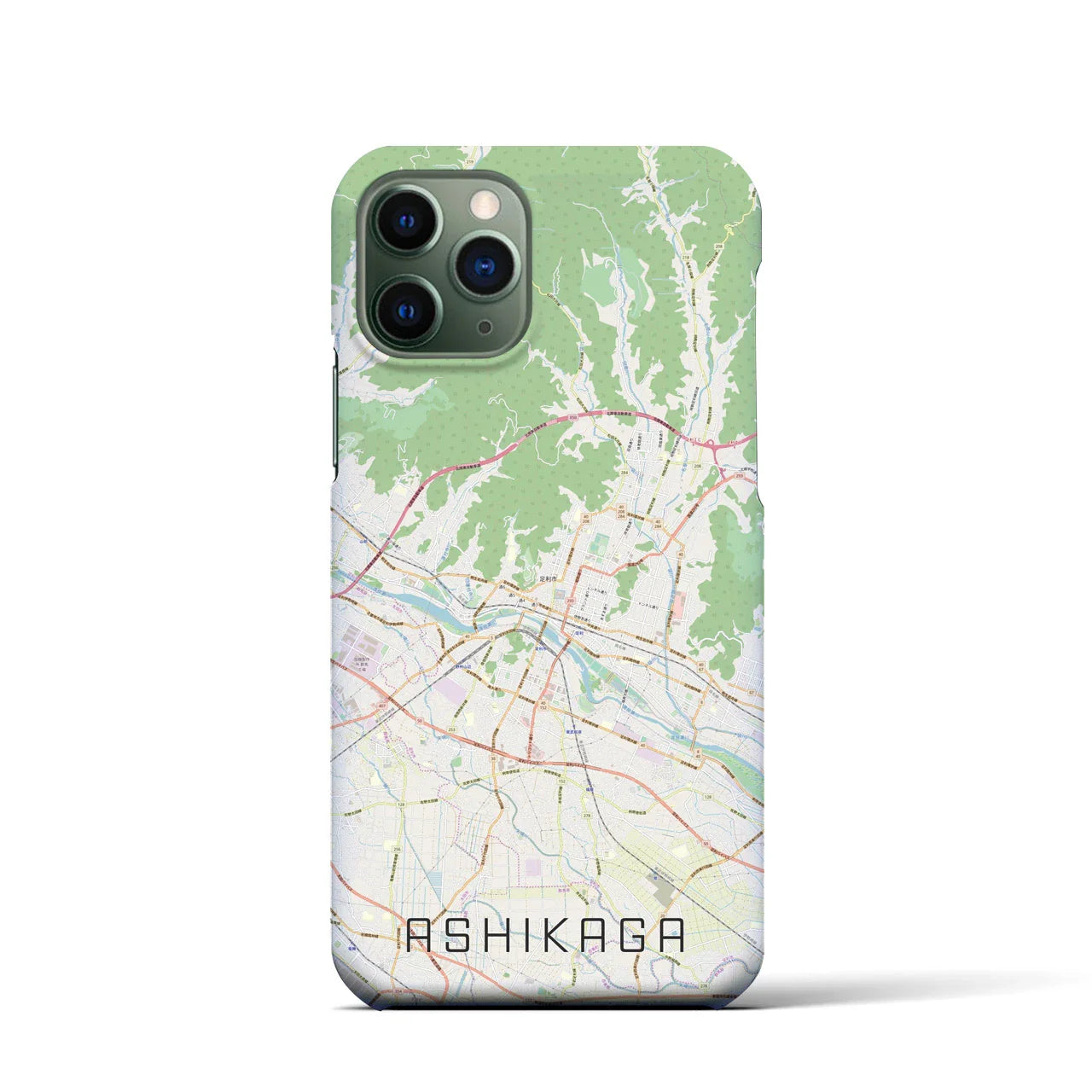 【足利(栃木県)】地図柄iPhoneケース(バックカバータイプ)