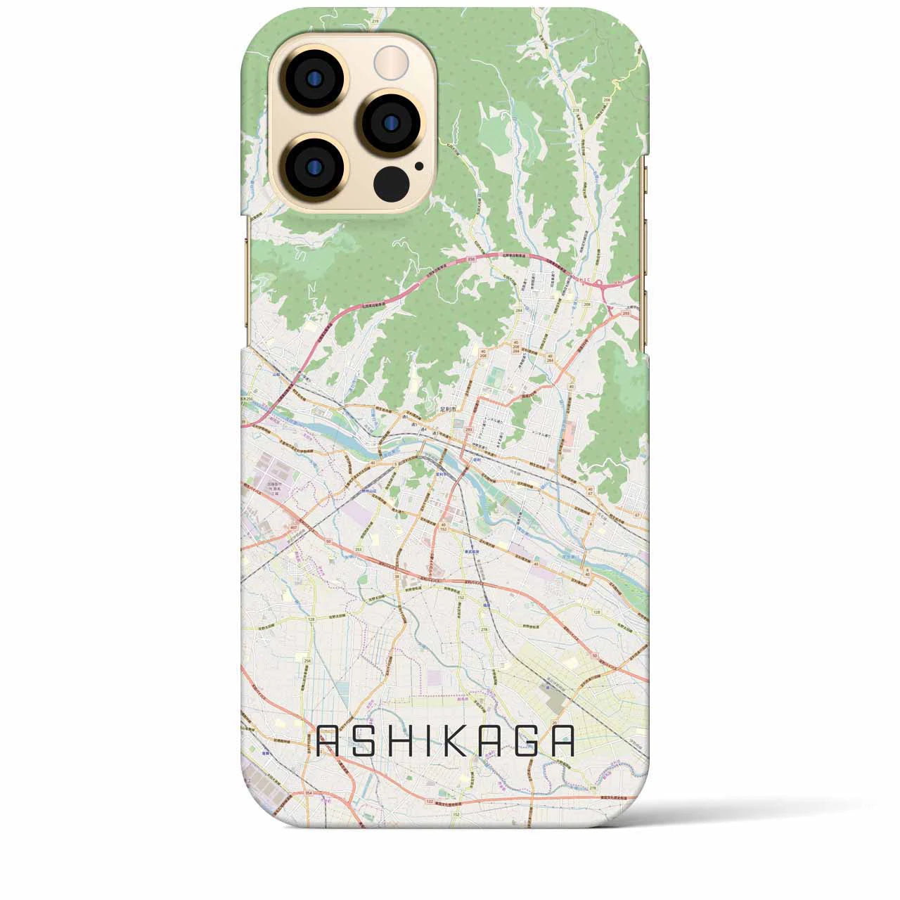 【足利(栃木県)】地図柄iPhoneケース(バックカバータイプ)