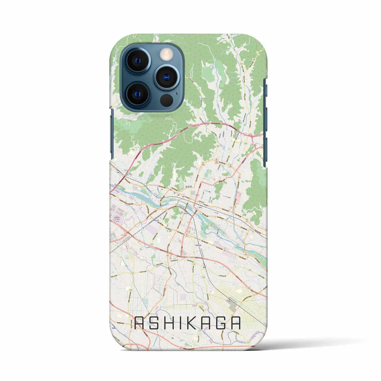 【足利(栃木県)】地図柄iPhoneケース(バックカバータイプ)