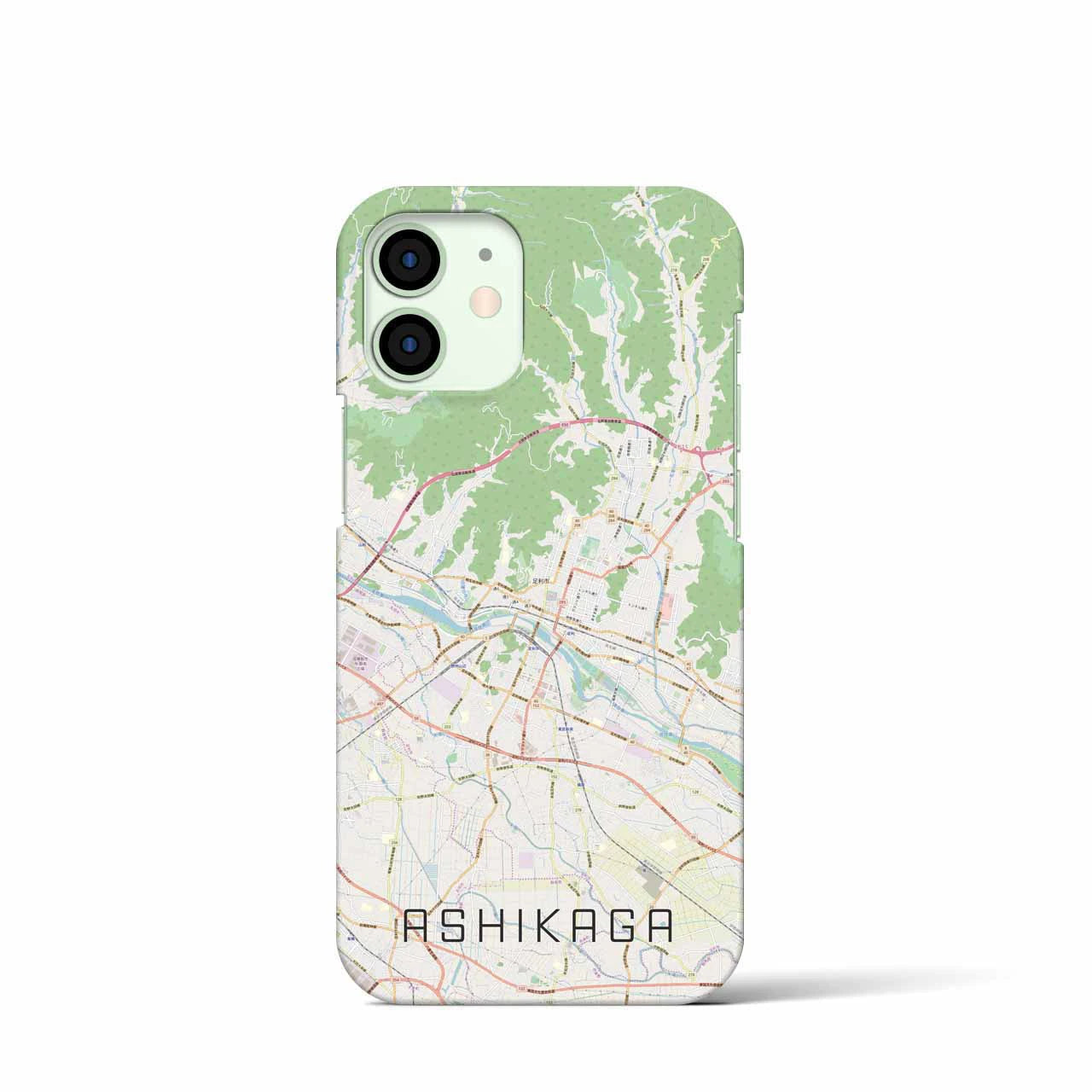 【足利(栃木県)】地図柄iPhoneケース(バックカバータイプ)